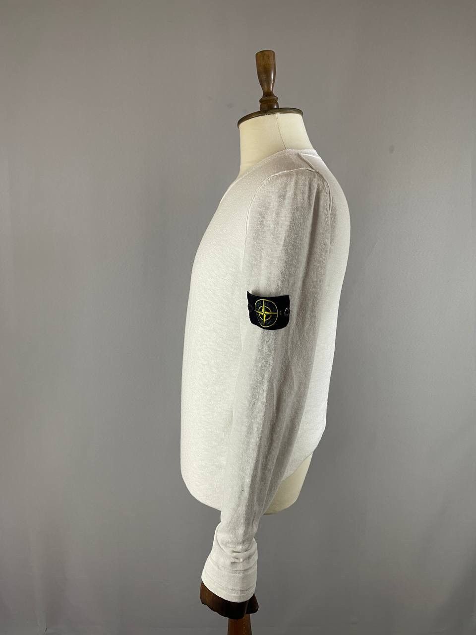 Stone Island Stone Island Sweater V Neck White Size US M / EU 48-50 / 2 - 2 Thumbnail