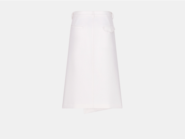 Dior o1w1db11225 457J10 Mini Skirt in Ecru Size 26" / US 2 / IT 38 - 2 Thumbnail