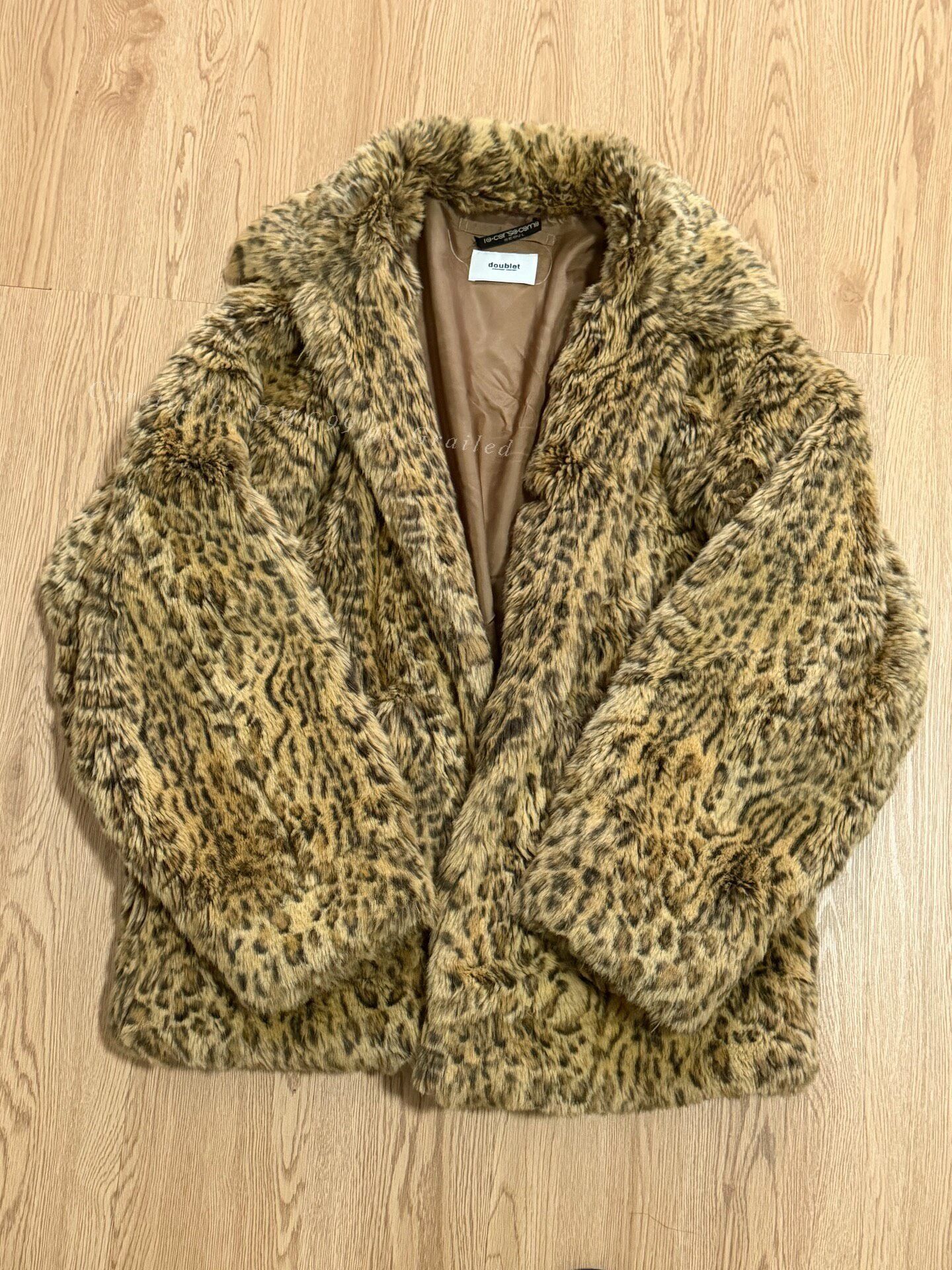 Doublet Doublet Painted Leopard Fur Coat Size S / US 4 / IT 40 - 1 Thumbnail