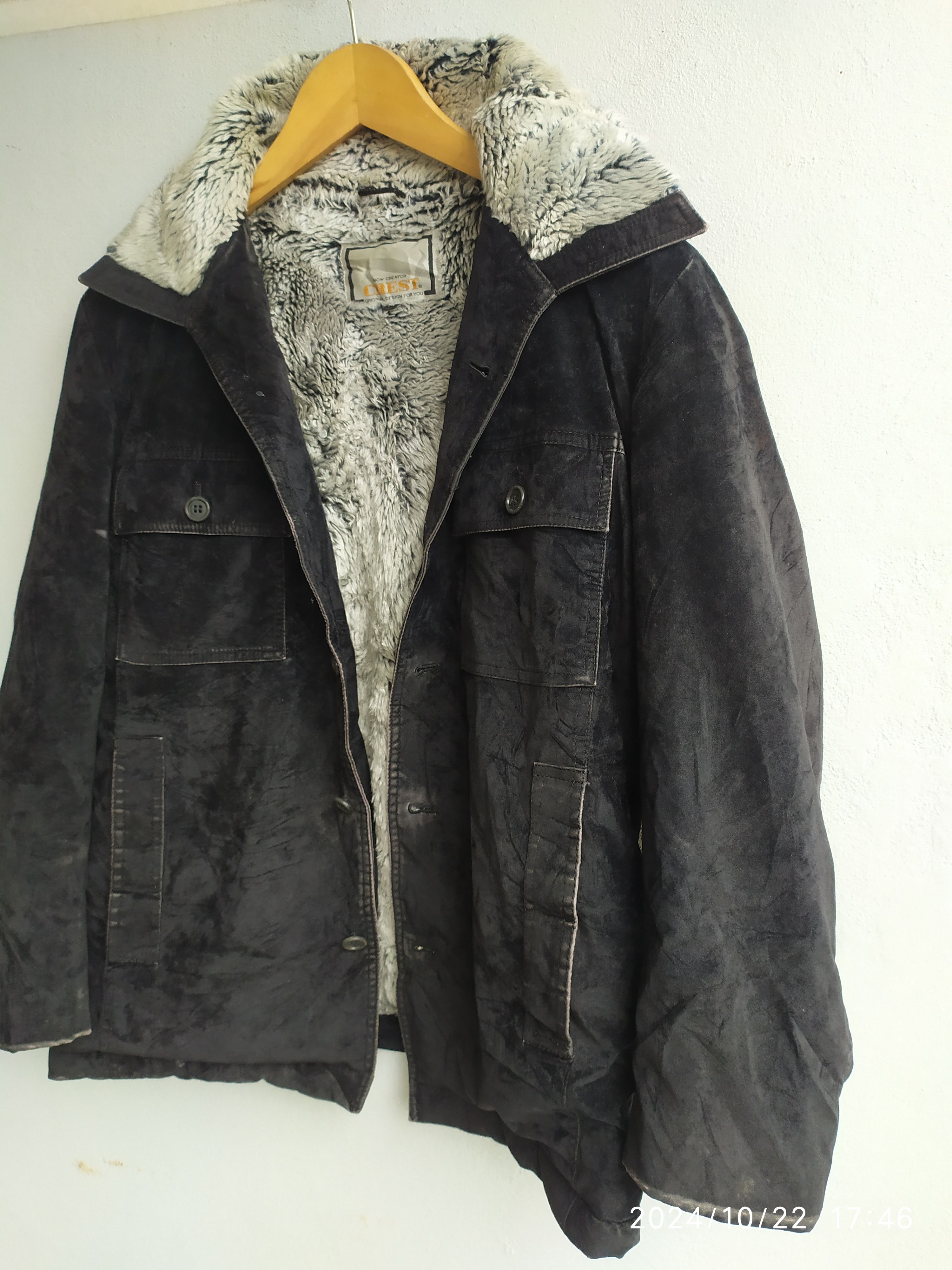 20471120 × If Six Was Nine × Japanese Brand Japanese Crest Fur Jacket Size US M / EU 48-50 / 2 - 4 Thumbnail