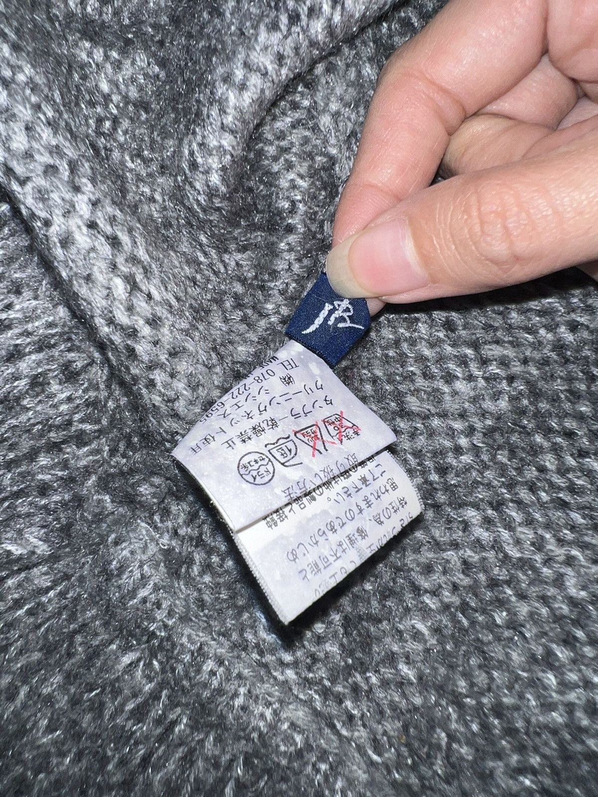 Japanese Brand Fairy grunge grey knit fur ruffle 🪶➕ Size M / US 6-8 / IT 42-44 - 7 Thumbnail