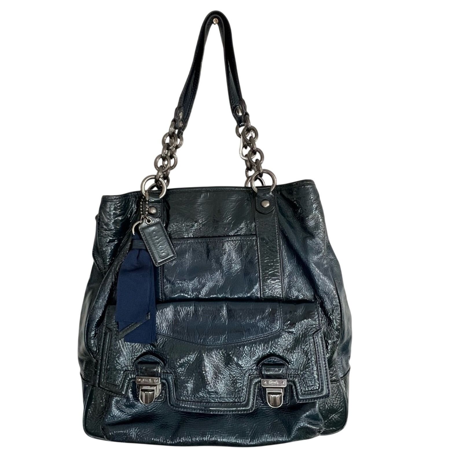 Coach Coach Vintage, Navy, Poppy Blue Hobo bag (G1169-18717) $435 Size ONE SIZE - 8 Thumbnail