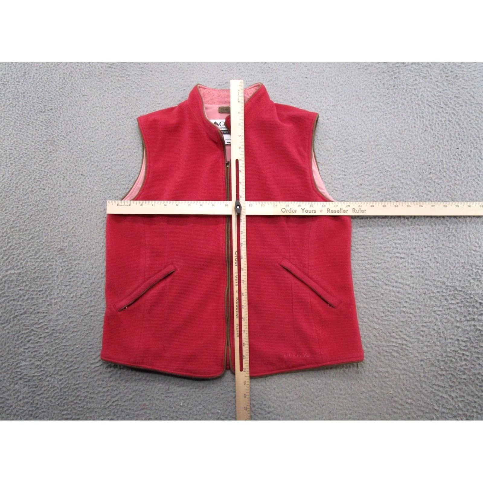 Vintage Columbia River Resort Vest Women's Red Pheasant L Vest Top Outdoors Nature Logo Zipper Pocket Star Size L / US 10 / IT 46 - 6 Thumbnail