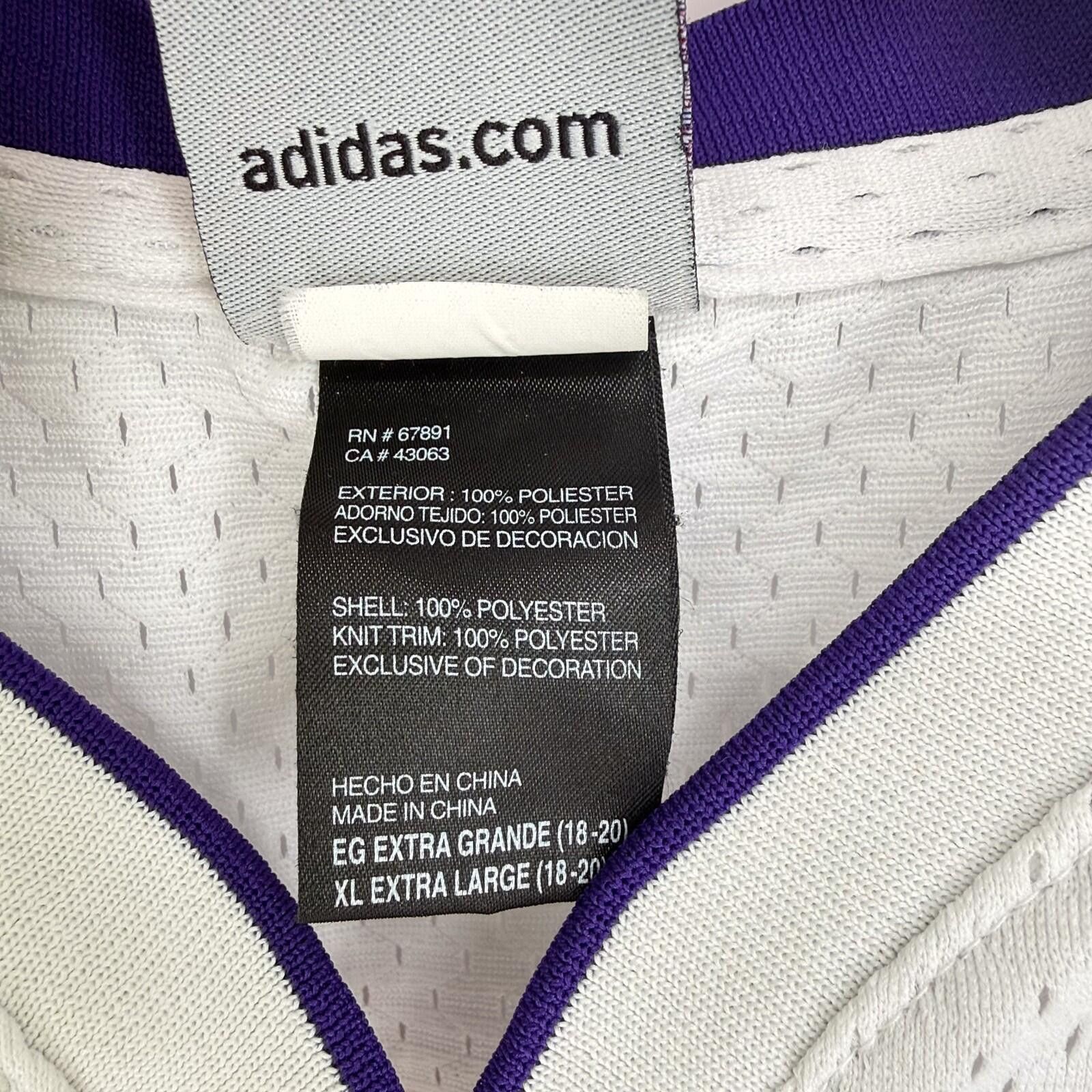 Adidas Los Angeles Lakers Pau Gasol Jersey Adidas Unisex Youth XL Size ONE SIZE - 8 Thumbnail