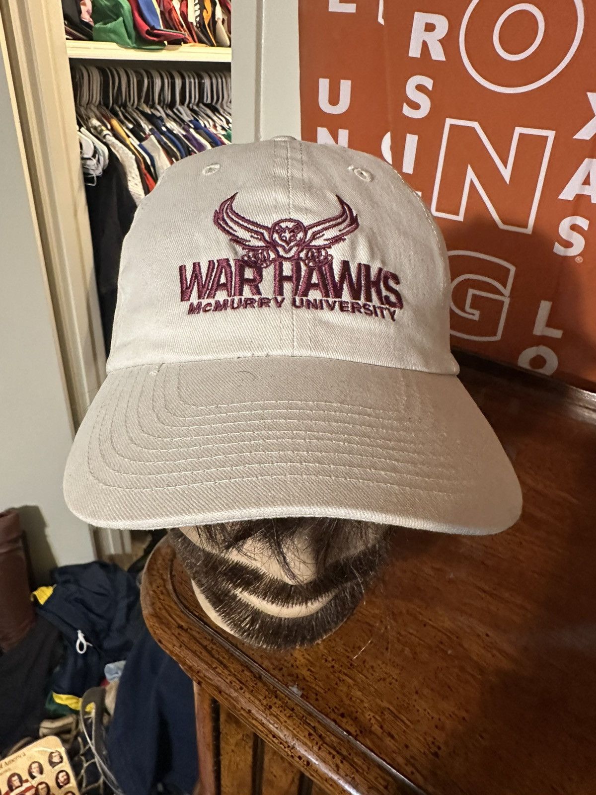NCAA × Vintage Vintage NCAA McMurry University “war hawks” hat 90s Size ONE SIZE - 2 Thumbnail