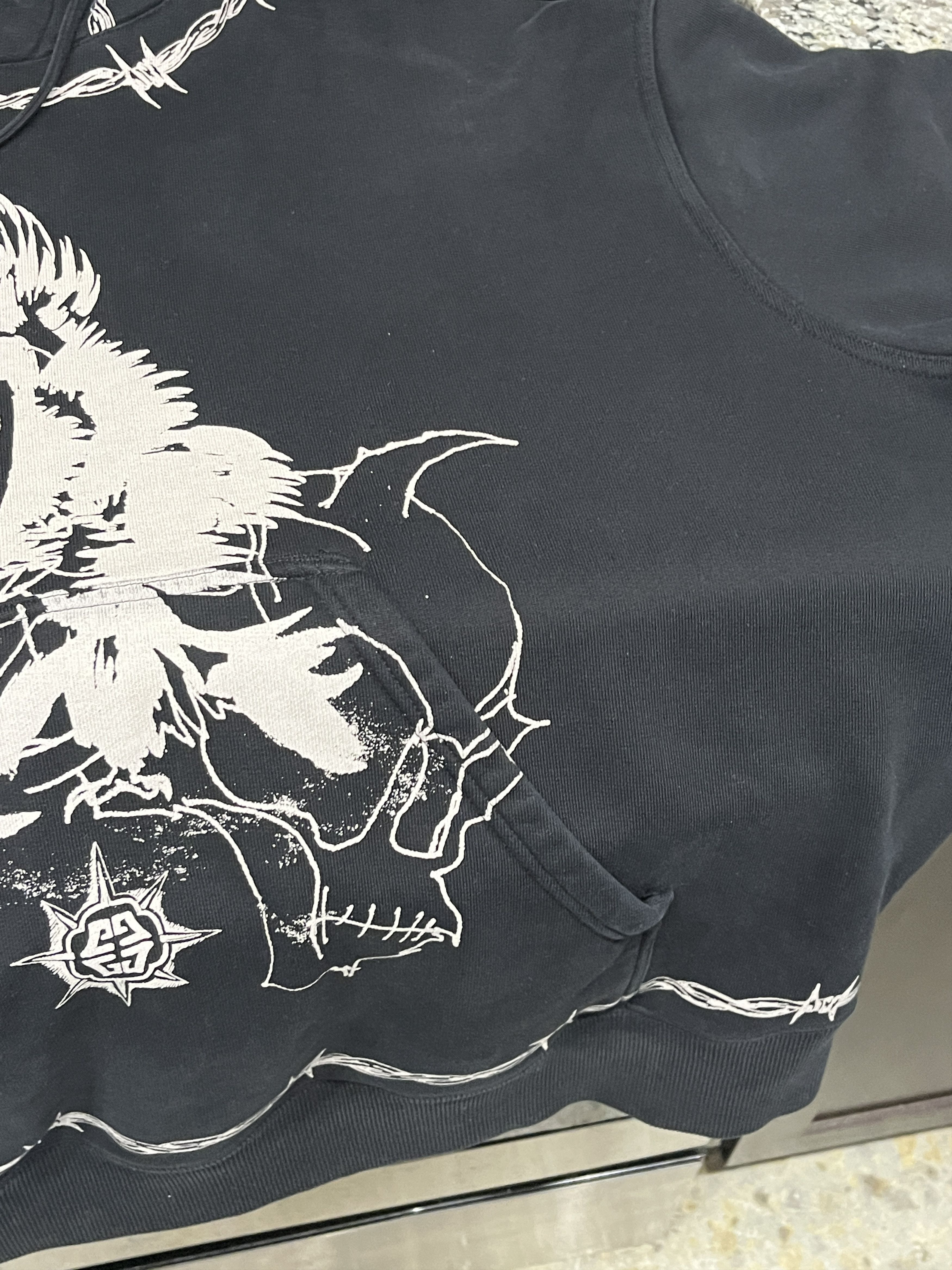 Givenchy Givenchy FW21 Barbed Wire Eagle Gothic Destroy Lonely Hoodie Size US M / EU 48-50 / 2 - 12 Thumbnail