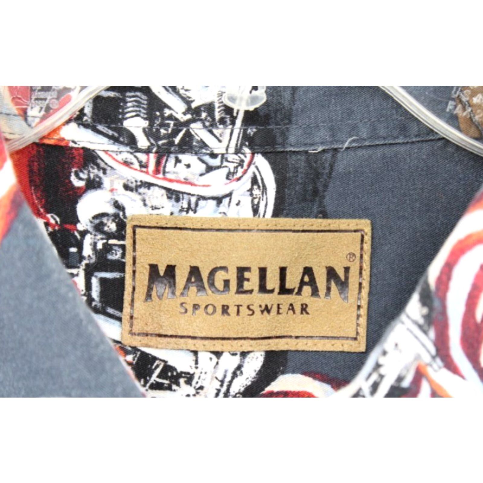Vintage VINTAGE Magellan Shirt Men’s 2XL Blue Patriotic Motorcycle Interstate Button-Up Short Sleeve Classic Casual Patriotic Men’s Blue 2XL Size US XXL / EU 58 / 5 - 4 Thumbnail