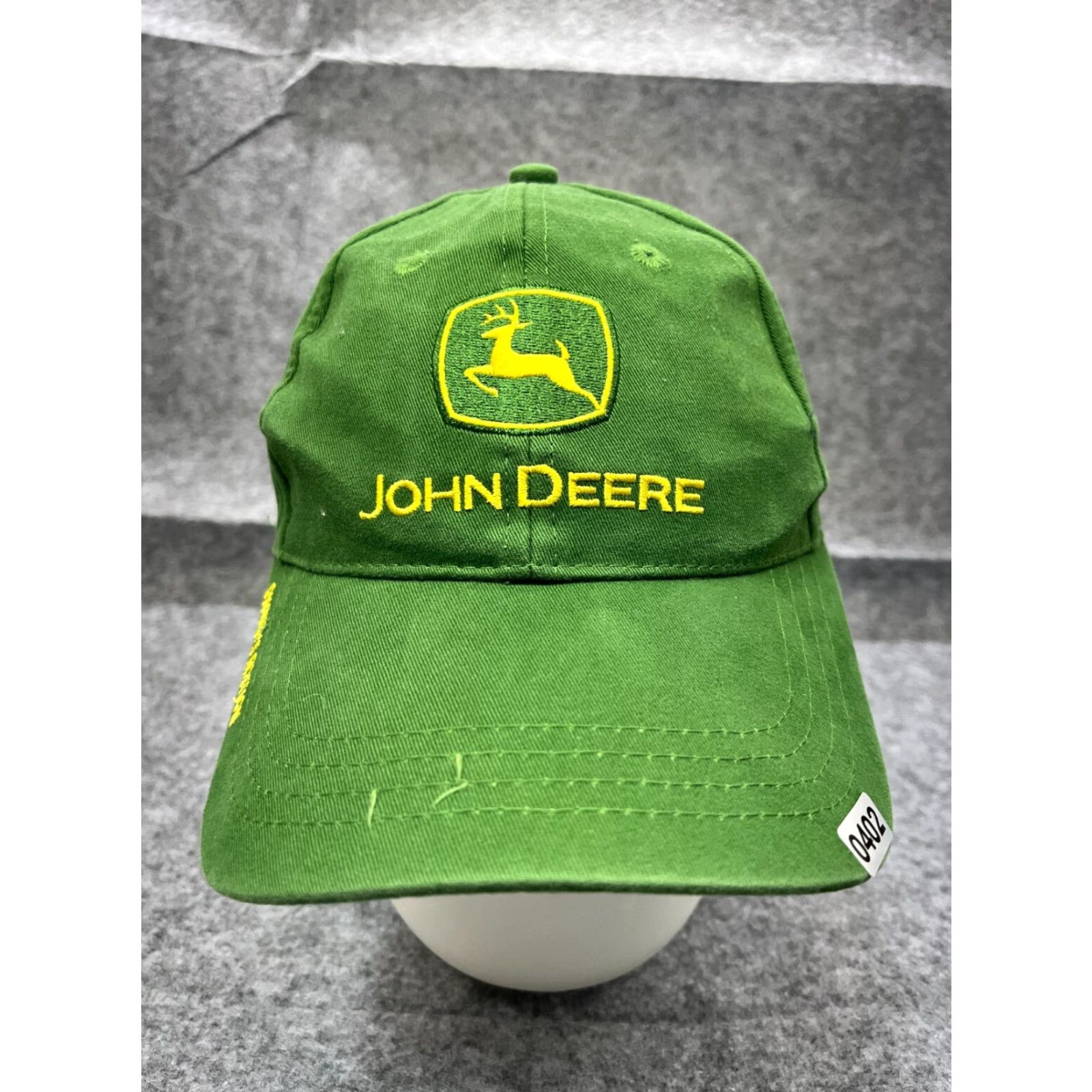 John Deere John Deere Hat Cap Adjustable Green 100% Cotton Adult Mens Baseball Cap Outdoor Agriculture Farm Equipment Twill Cap Size ONE SIZE - 2 Thumbnail
