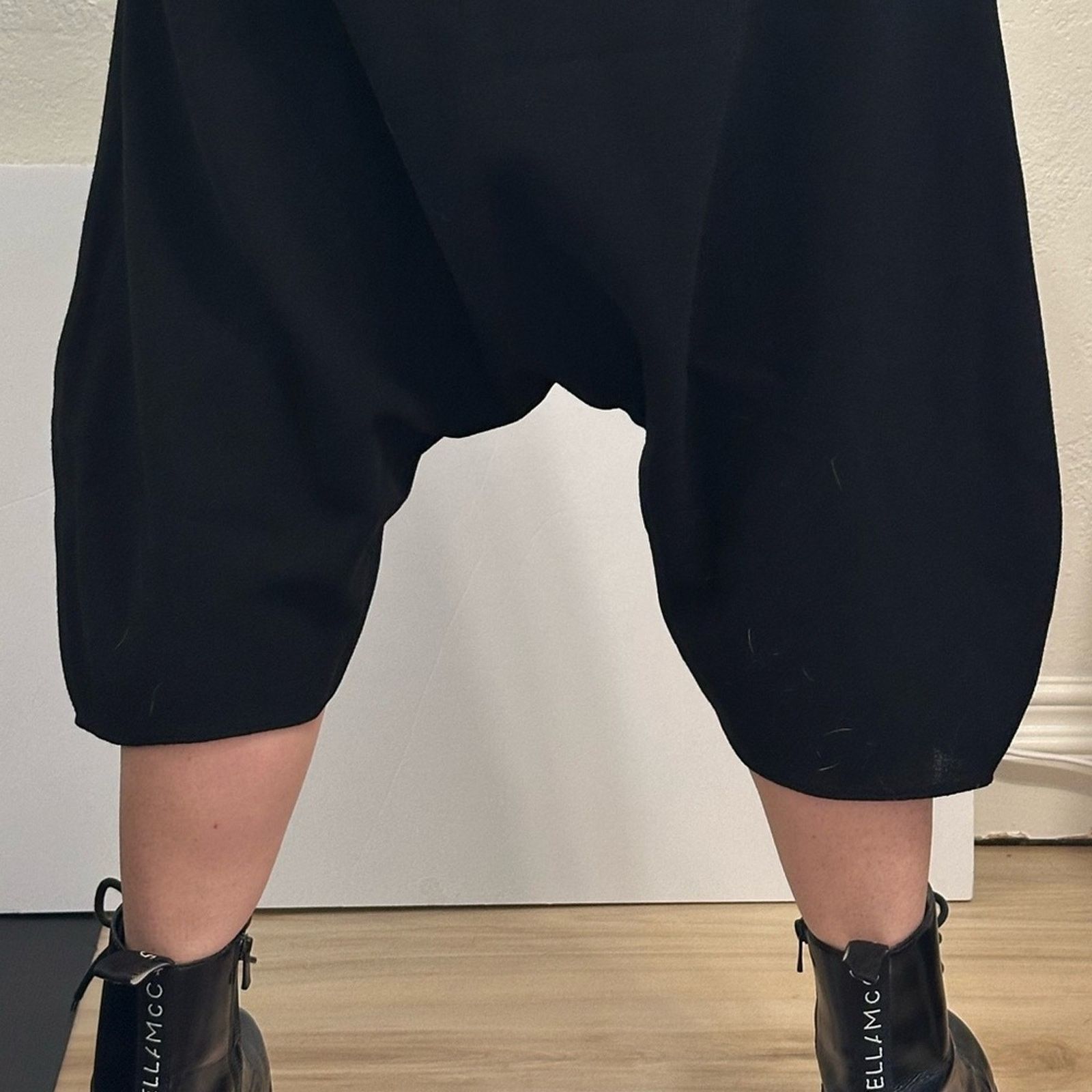 Yves Saint Laurent Vintage YSL x Stefano Pilati 09 Wool Harem Pants Black FR 40 Size 28" / US 6 / IT 42 - 4 Thumbnail