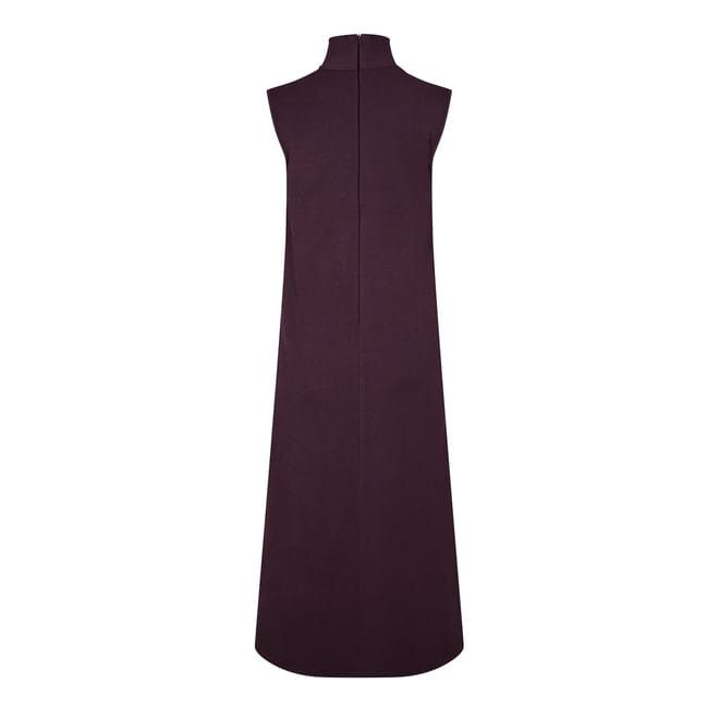 Bottega Veneta Bottega Veneta High Neck Midi Dress in Red Size L / US 10 / IT 46 - 2 Thumbnail