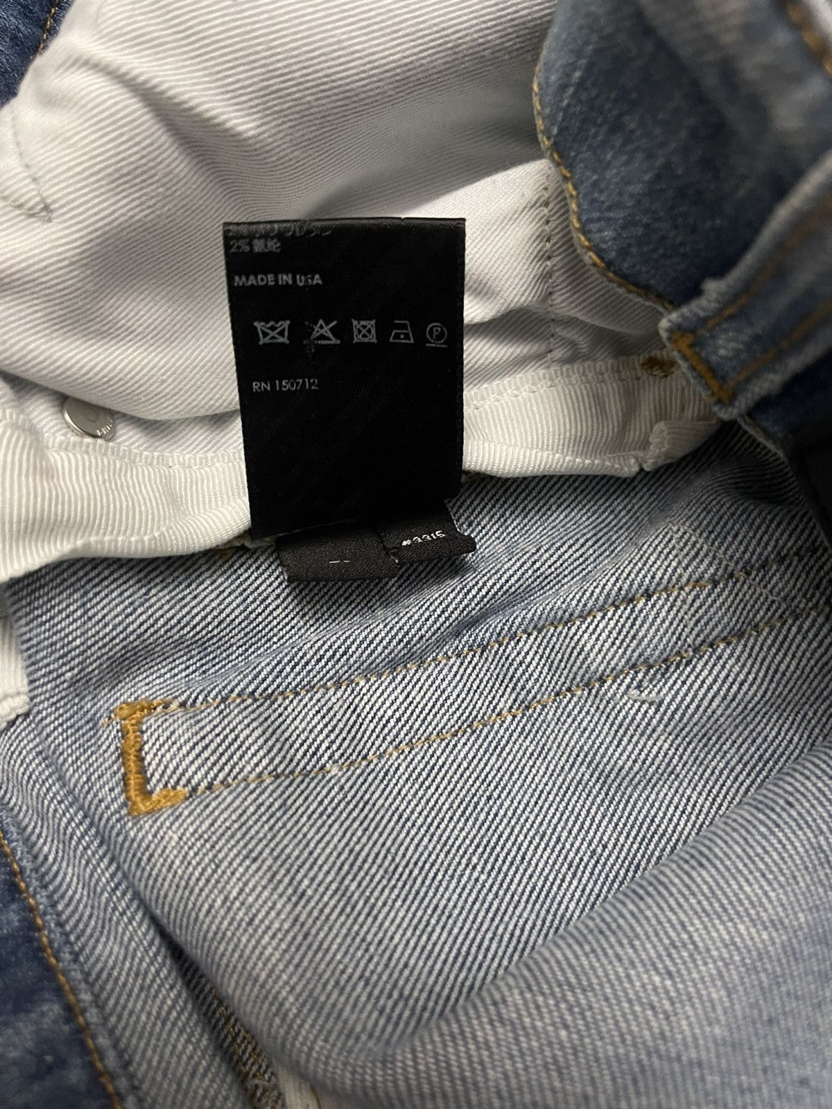 Amiri Amiri x Chemist Denim Star Patch 70’s Indigo Size US 31 - 11 Thumbnail