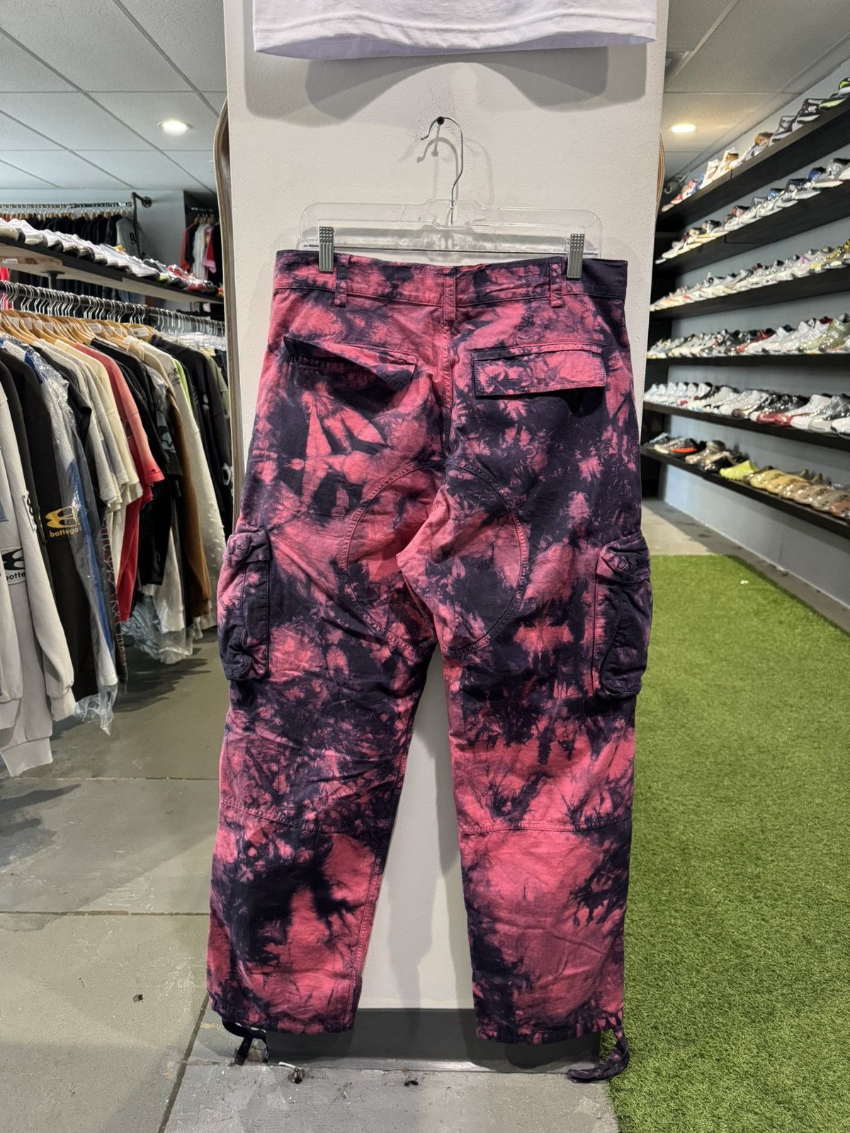 Off-White Off White Bounce Rip Stop Cargo Pants Tie Dye Fuchsia Size US 34 / EU 50 - 3 Thumbnail