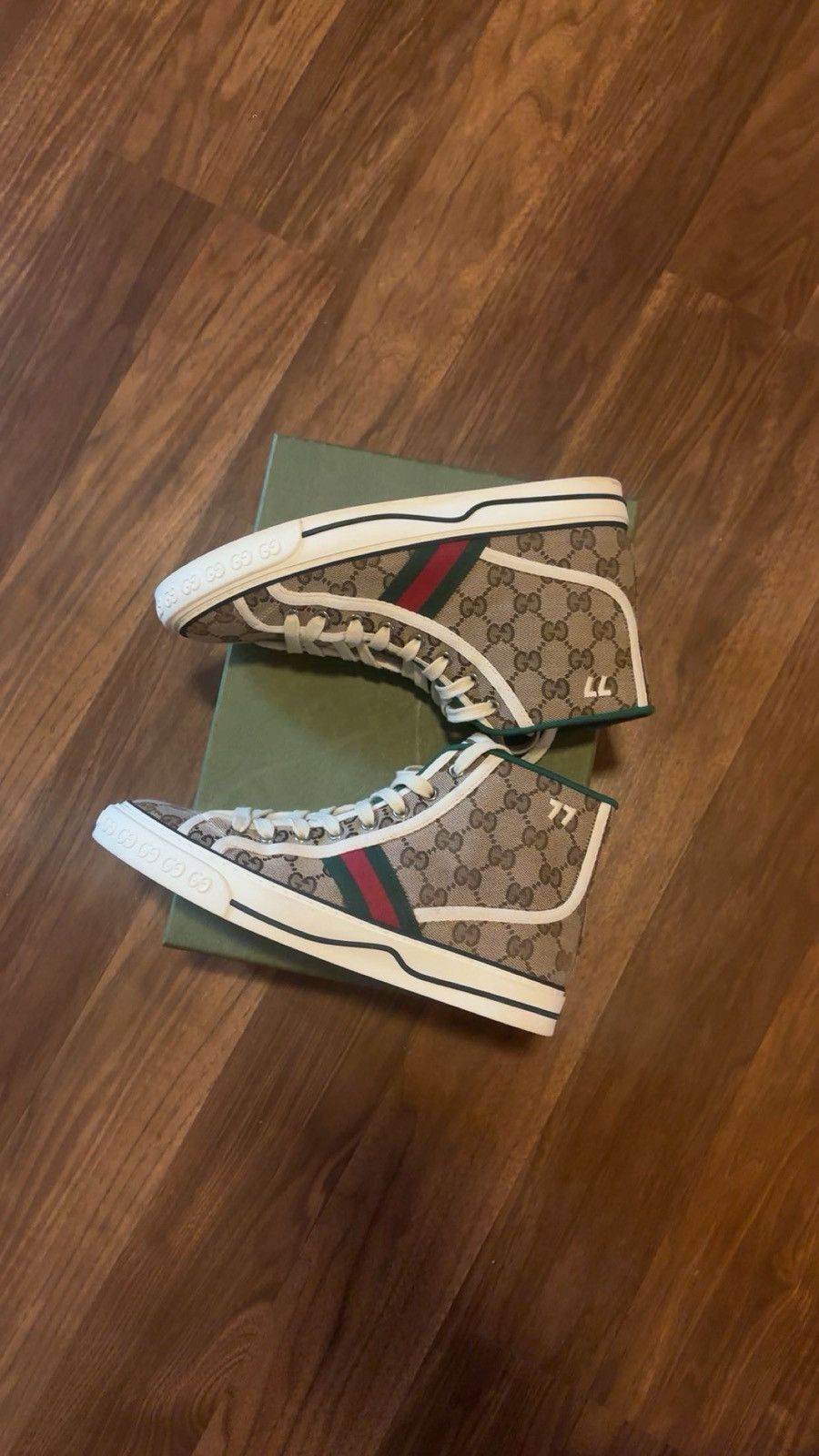 Gucci Gucci Tennis 1977 High Top GG Women 39 Size US 9 / IT 39 - 4 Thumbnail