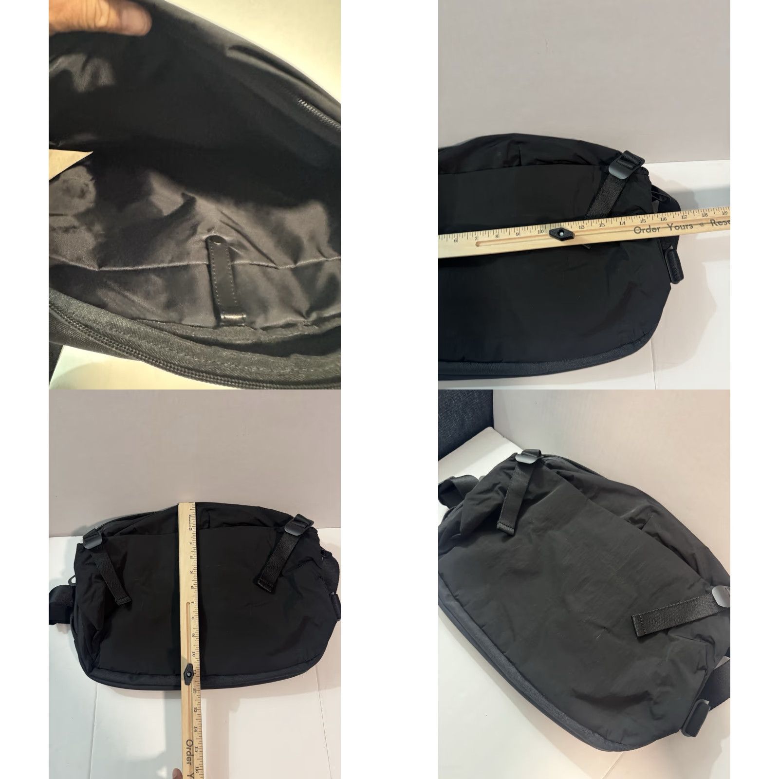 Vintage VINTAGE Côte & Ciel Messenger Bag Black Mens Bag Size ONE SIZE - 10 Thumbnail