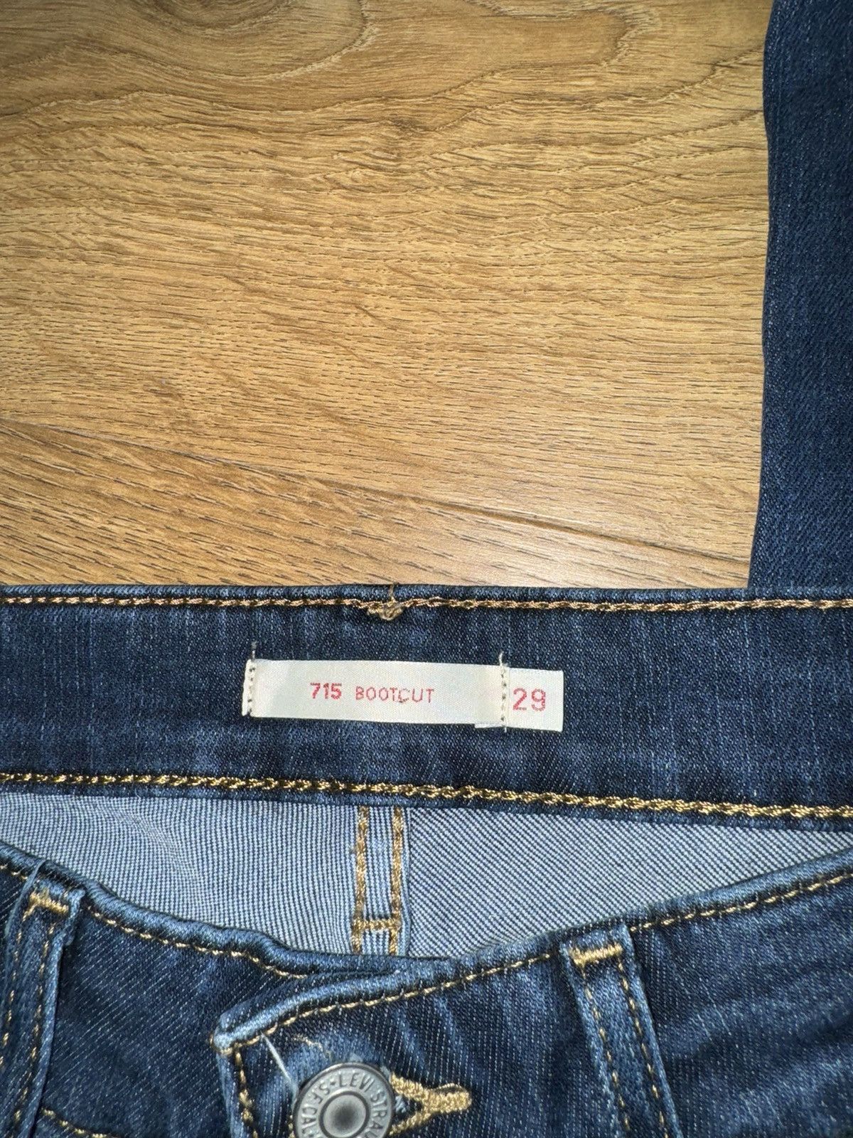 Levi's × Vintage Levi’s Navy Flared Jeans Size 29" - 5 Thumbnail