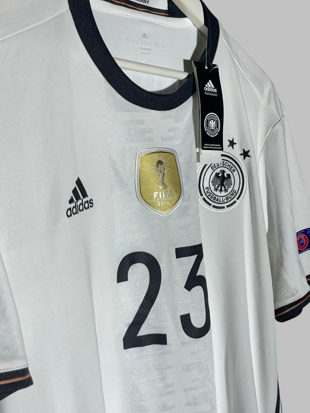 Adidas #23 Mario Gomez Germany 2016/17 Home Football Shirt Jersey Size US XL / EU 56 / 4 - 4 Thumbnail