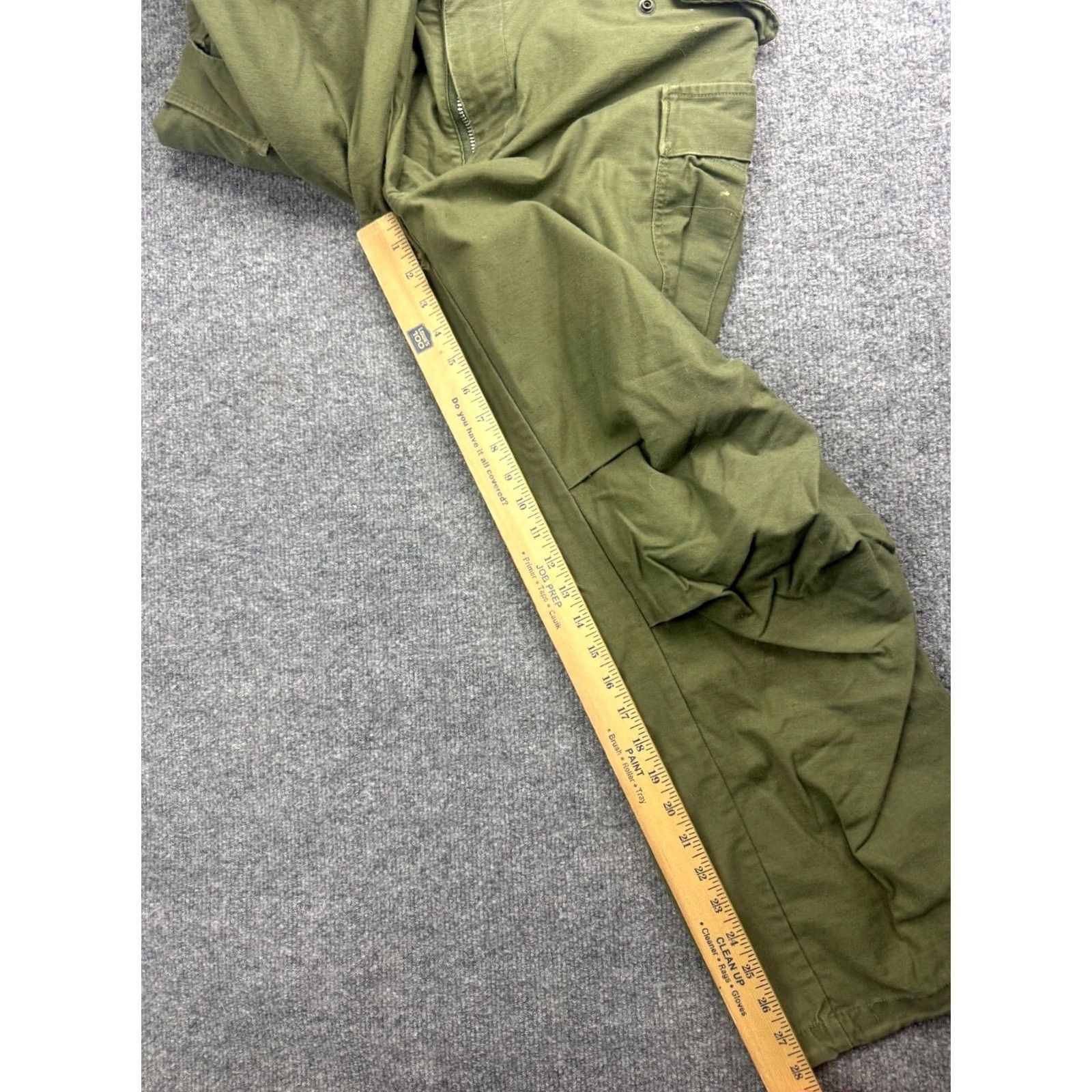 Vintage VINTAGE Winfield M-65 Army 70s Military Trousers Men 33x28 Green Canvas Cargo Pants Mens Green Cargo Ankle Cinch Inseam 28 Regular Waist 33 Size US 33 - 7 Thumbnail