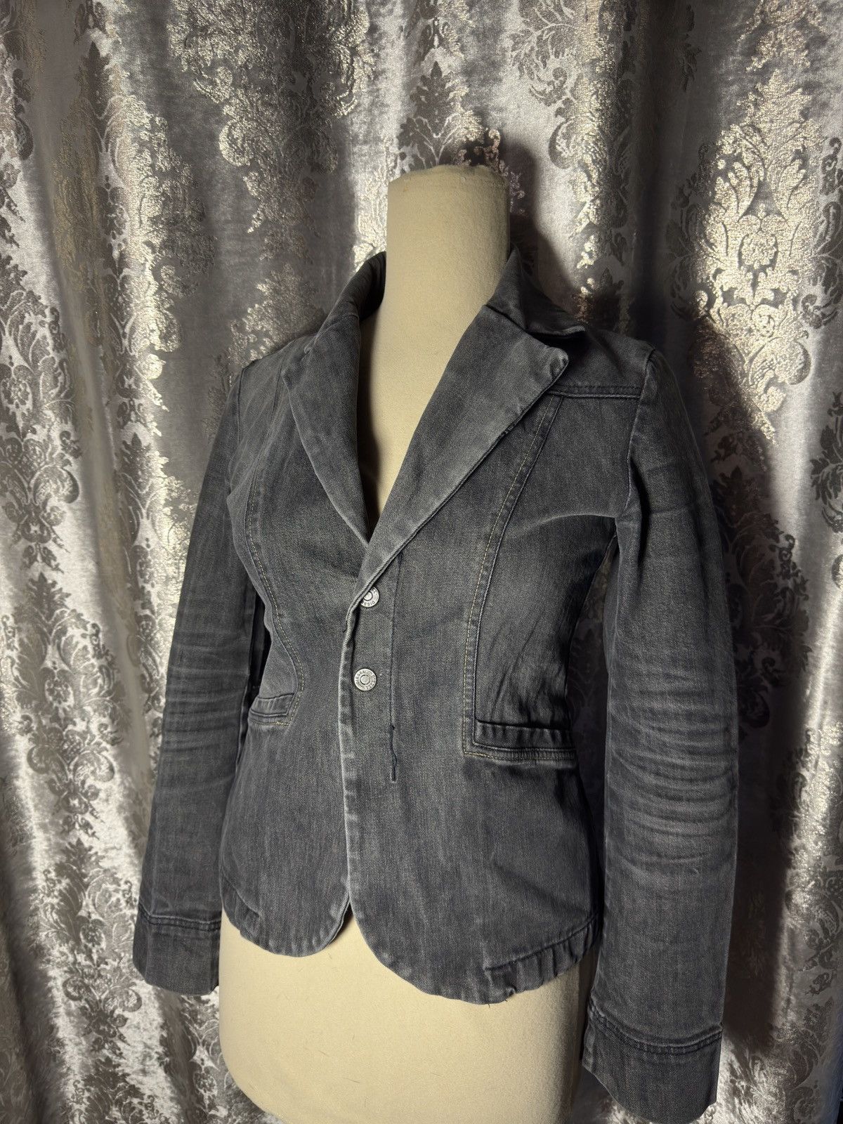 Diesel × Vintage grey vintage diesel blazer washed style jacket Size M / US 6-8 / IT 42-44 - 8 Thumbnail