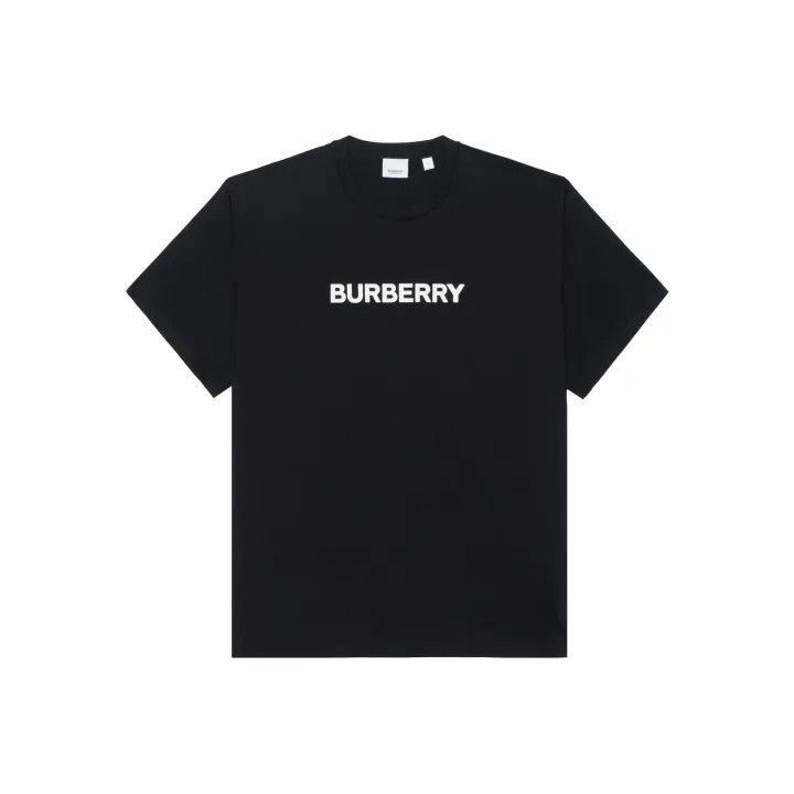 Burberry Burberry Burberry Black Logo Print Short Sleeve T-Shirt-25 Size US M / EU 48-50 / 2 - 1 Thumbnail