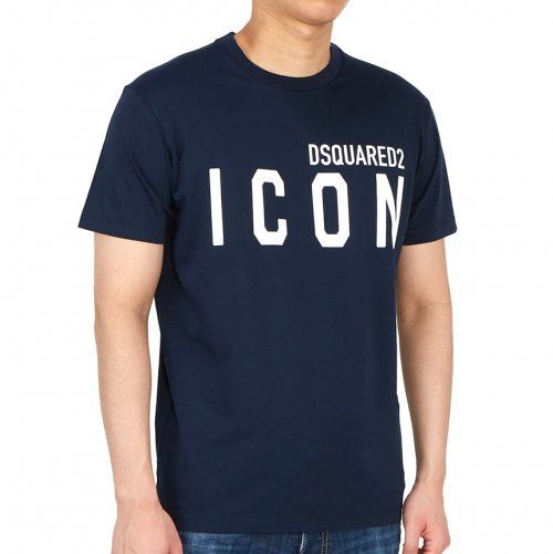 dsquared blue icon t shirt