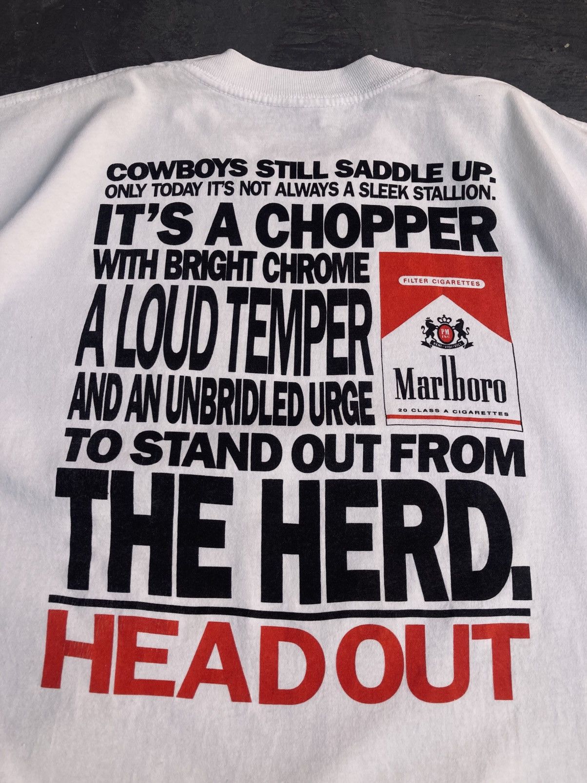 Marlboro × Marlboro Adventure Team × Marlboro Unlimited Vintage 90s Marlboro Pocket Tee Size US XL / EU 56 / 4 - 5 Thumbnail