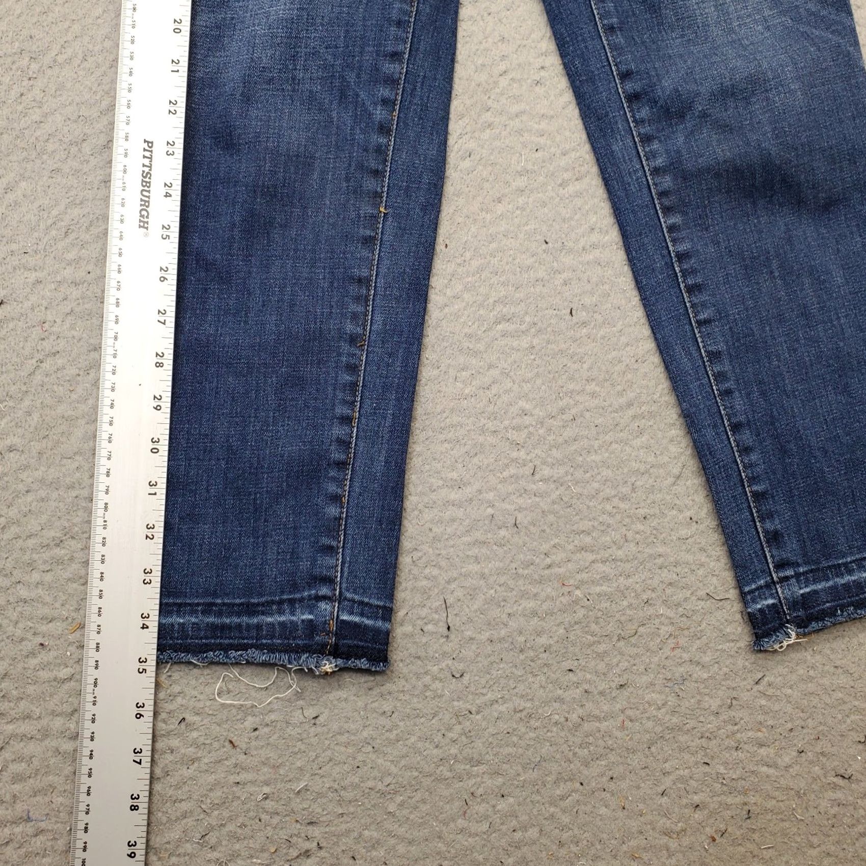 Talbots Talbots Women Jeans Size 2 Blue Denim Stretch Straight 5-Pocket Flawless Whiskered Modern Vintage: No Size 26" / US 2 / IT 38 - 3 Thumbnail
