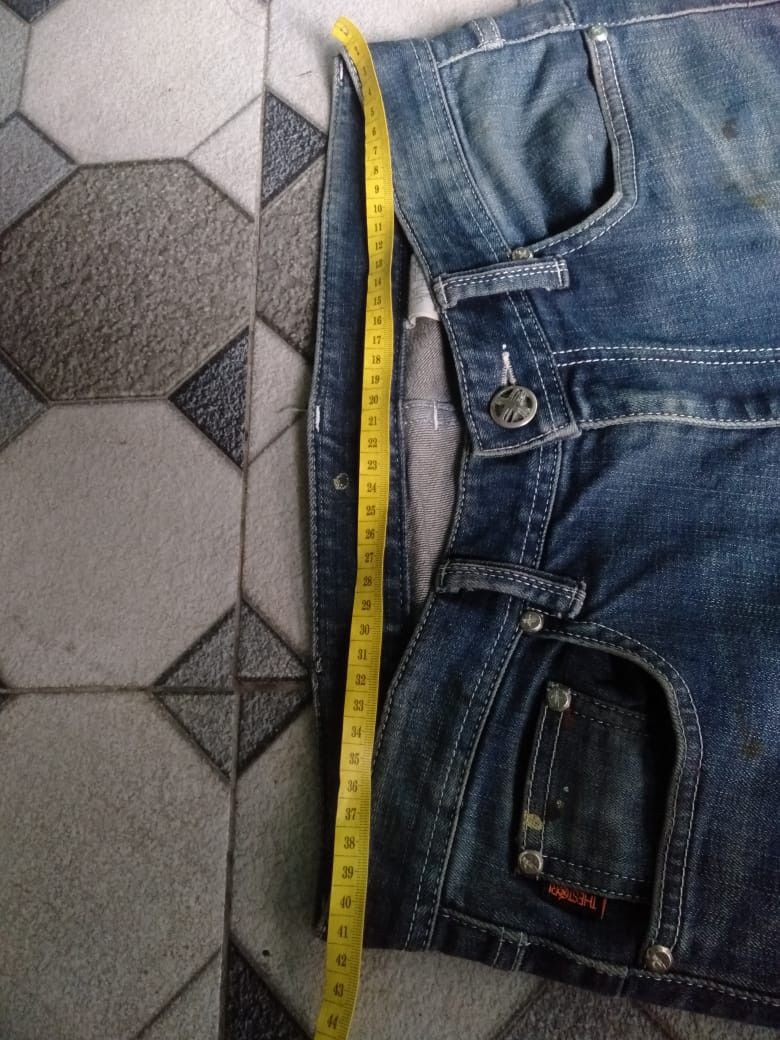 Japanese Brand The Stori Denim Jeans Distrassed Size US 31 - 17 Thumbnail