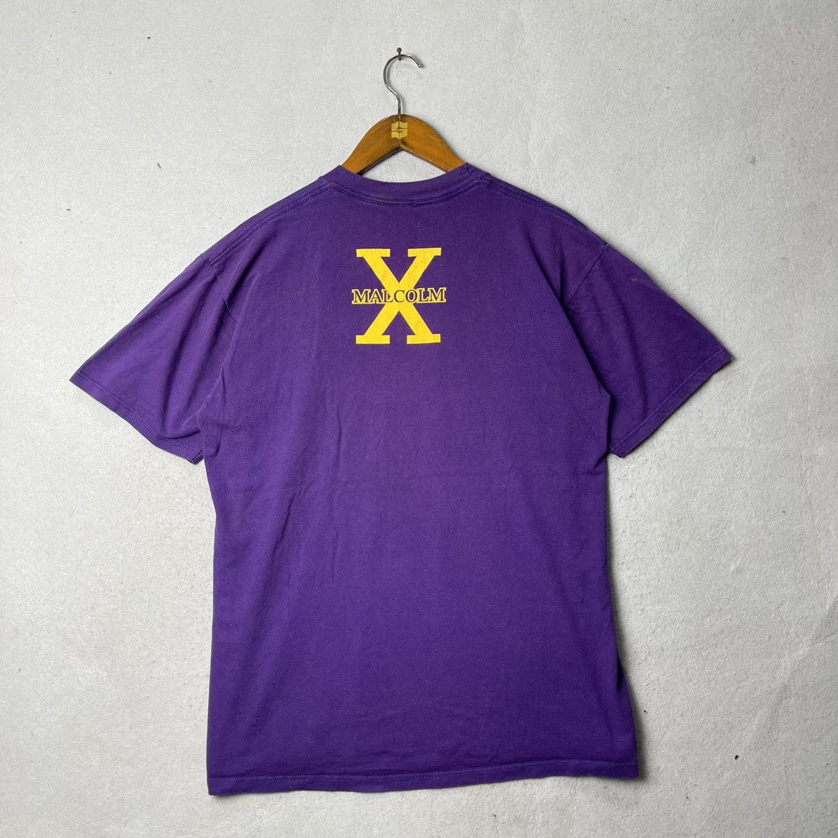 Rap Tees Vintage Malcolm X Big Logo Tee Purple Size US M / EU 48-50 / 2 - 7 Thumbnail