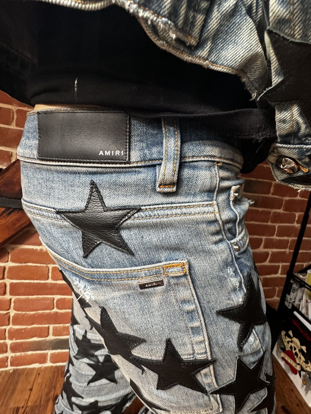Amiri Amiri Black Stars jeans size 31 Size US 31 - 5 Thumbnail