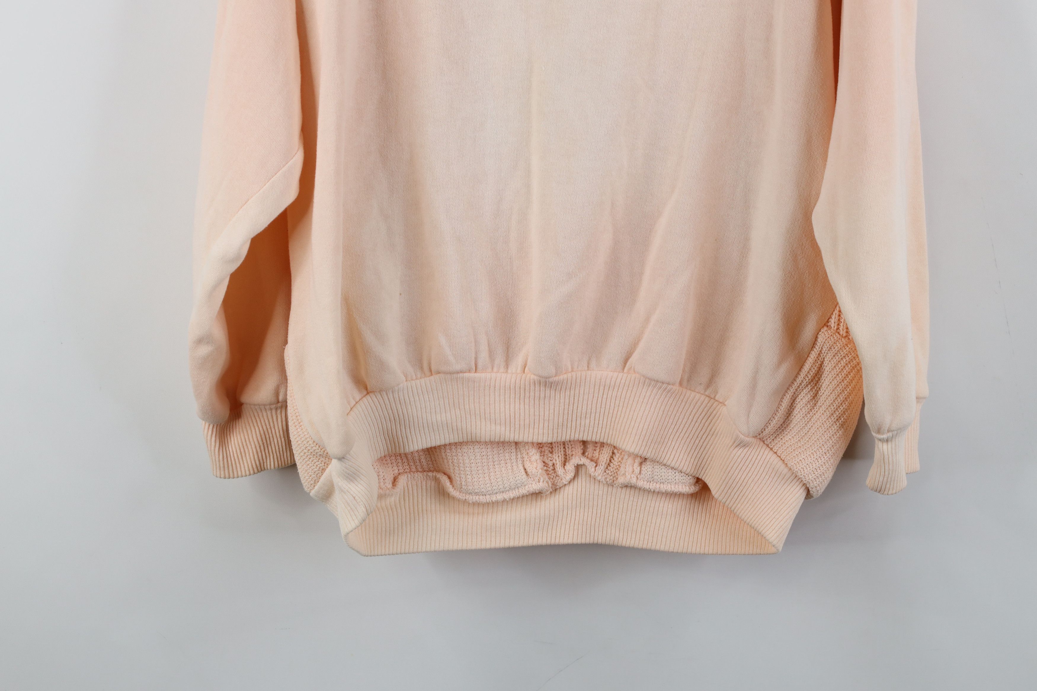 Vintage Vintage 90s Streetwear Knit Flower Crewneck Sweatshirt Pink Size M / US 6-8 / IT 42-44 - 11 Thumbnail