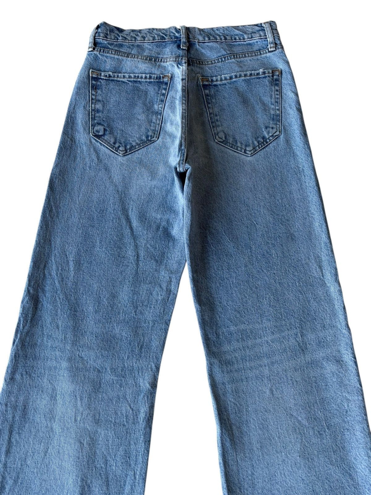 Le Grande Bleu (L.G.B.) 💥BAGGY JEANS WIDE LEG BLUE WASH ZARA DENIM JEANS Size US 27 - 4 Thumbnail