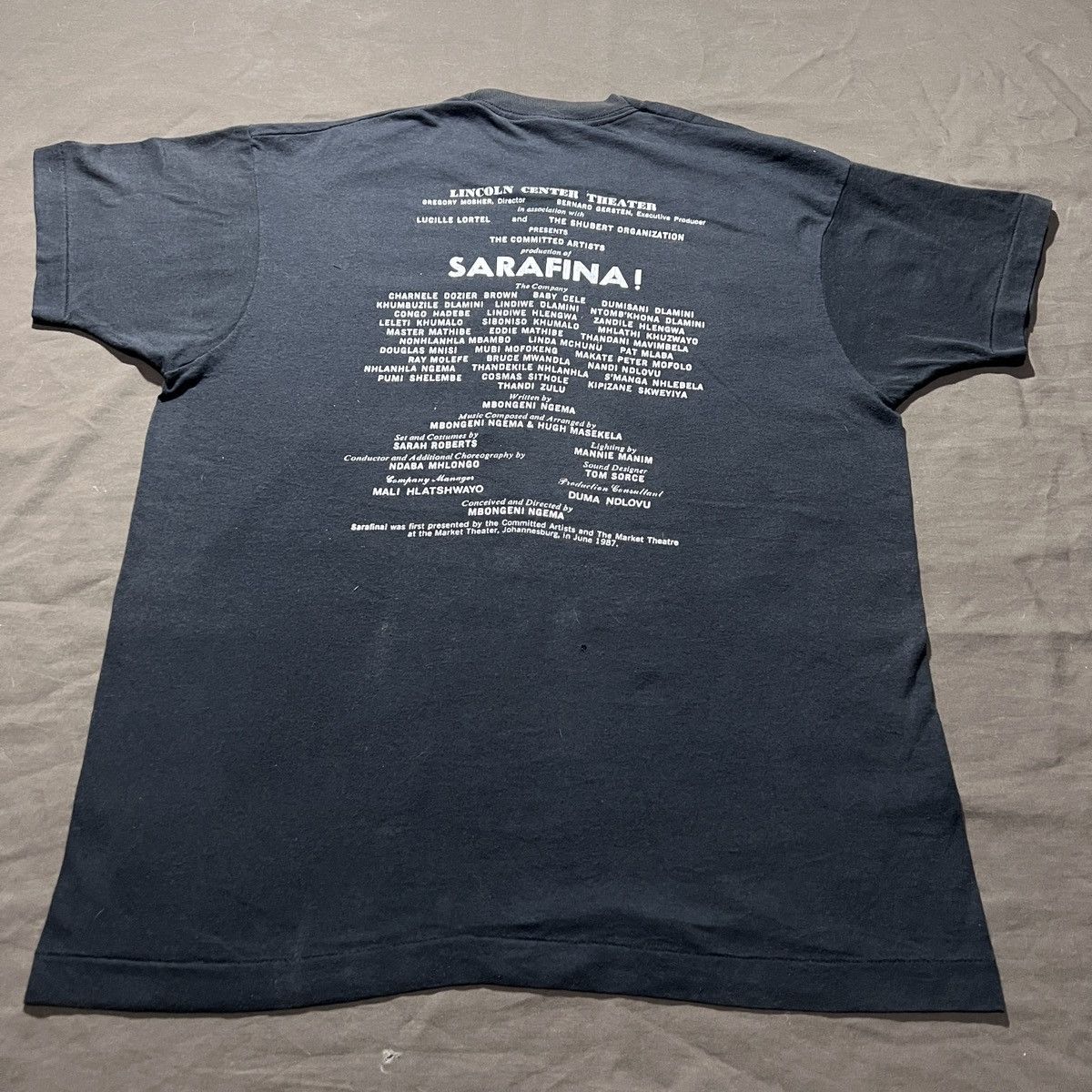 Vintage Vintage 80s SARAFINA MUSIC OF LIBERATION Black History Tee Size US XL / EU 56 / 4 - 5 Thumbnail