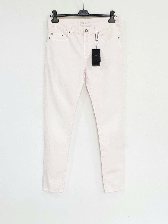Saint Laurent Paris Saint Laurent SLP D02 Pink Denim Jeans Size US 30 / EU 46 - 1 Thumbnail