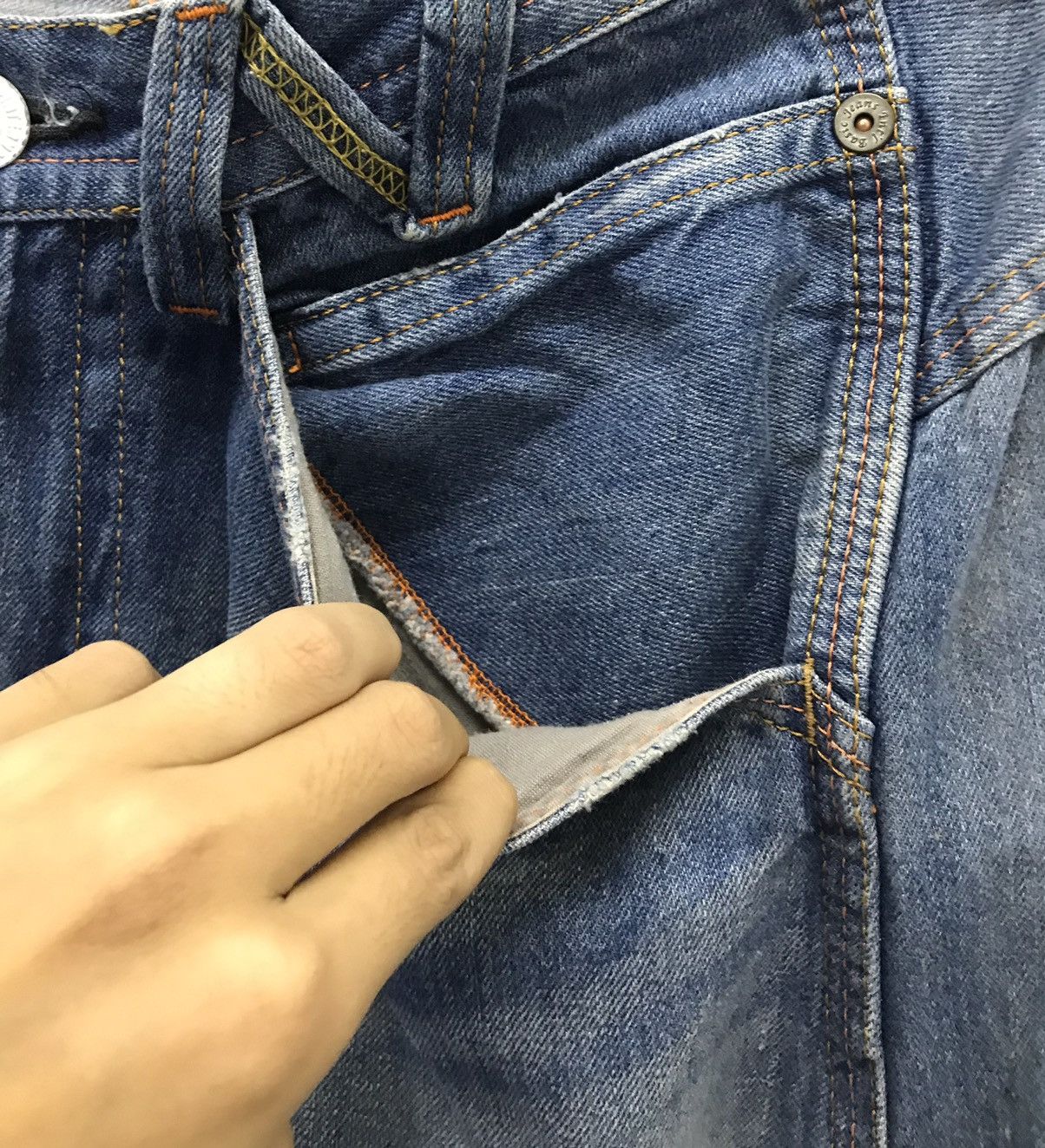 If Six Was Nine Vintage Genoese Tante Cose Buone Atutti Denim Pants Size US 32 / EU 48 - 8 Thumbnail