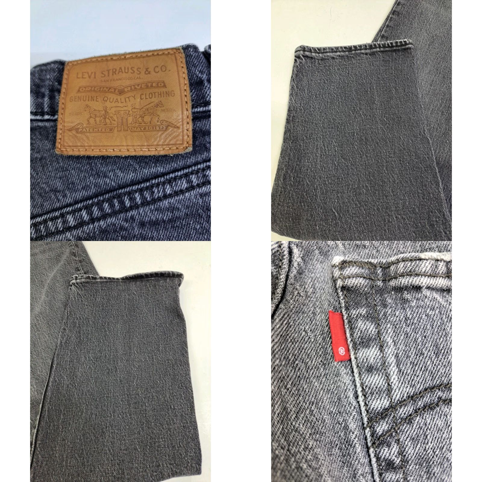 Levi's Levi's Women's Ribcage Straight Anklet Super High Rise Jeans Blk 27/27 7202 Size 27" / US 4 / IT 40 - 8 Thumbnail