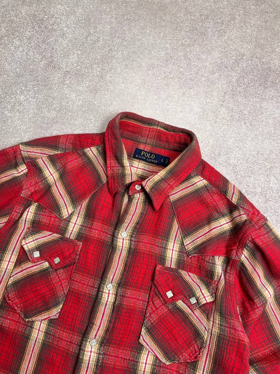 Polo Ralph Lauren Vintage Polo Ralph Lauren Checkered Flannel Shirt Y2K L Size US L / EU 52-54 / 3 - 2 Thumbnail