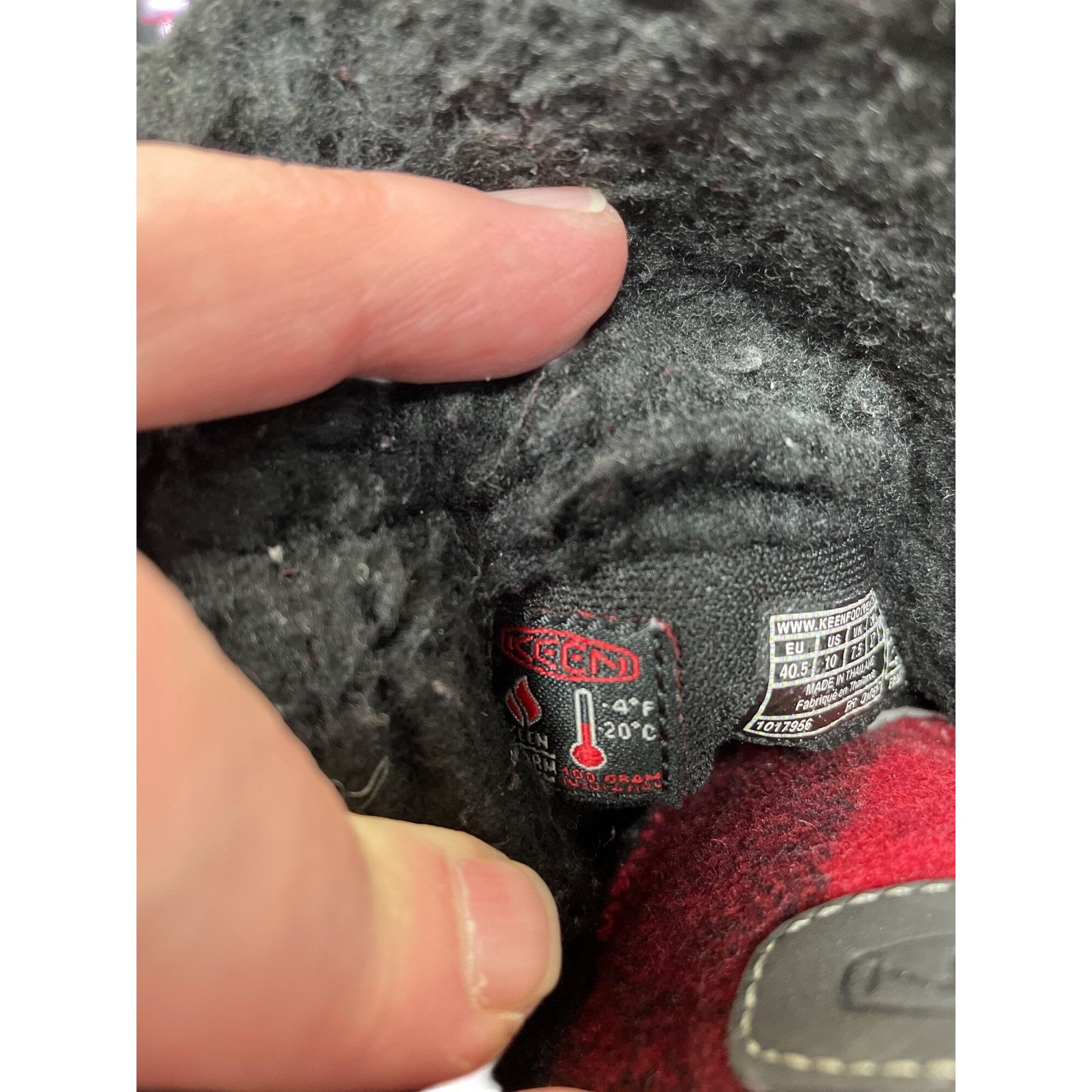 KEEN Keen womans red black plaid waterproof wool insulated winter Size US 10 / IT 40 - 8 Thumbnail