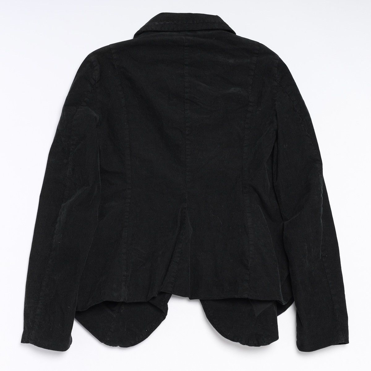 Rundholz Rundholz Corduroy Velvet Blazer Black Jacket Avantgarde Size L / US 10 / IT 46 - 9 Thumbnail