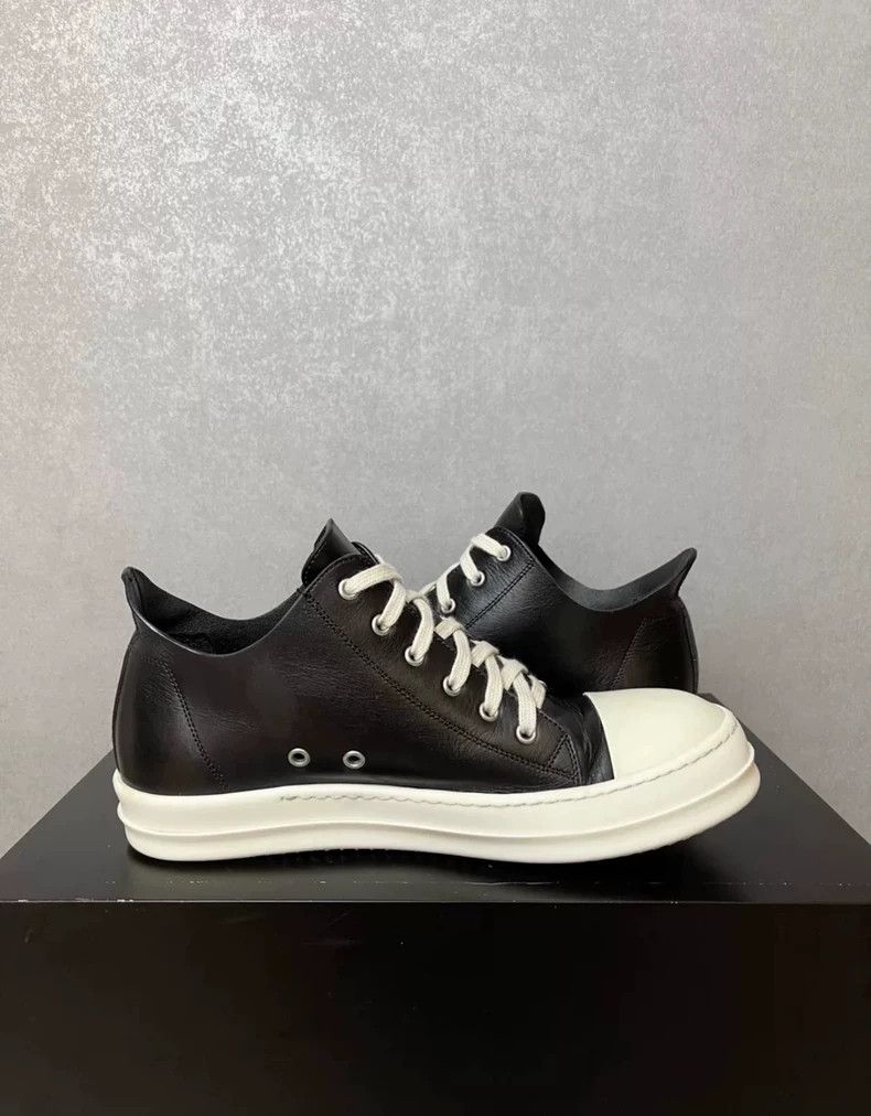 Rick Owens Rick Owens Black and white low-top Converse shoes Size US 10 / EU 43 - 5 Thumbnail