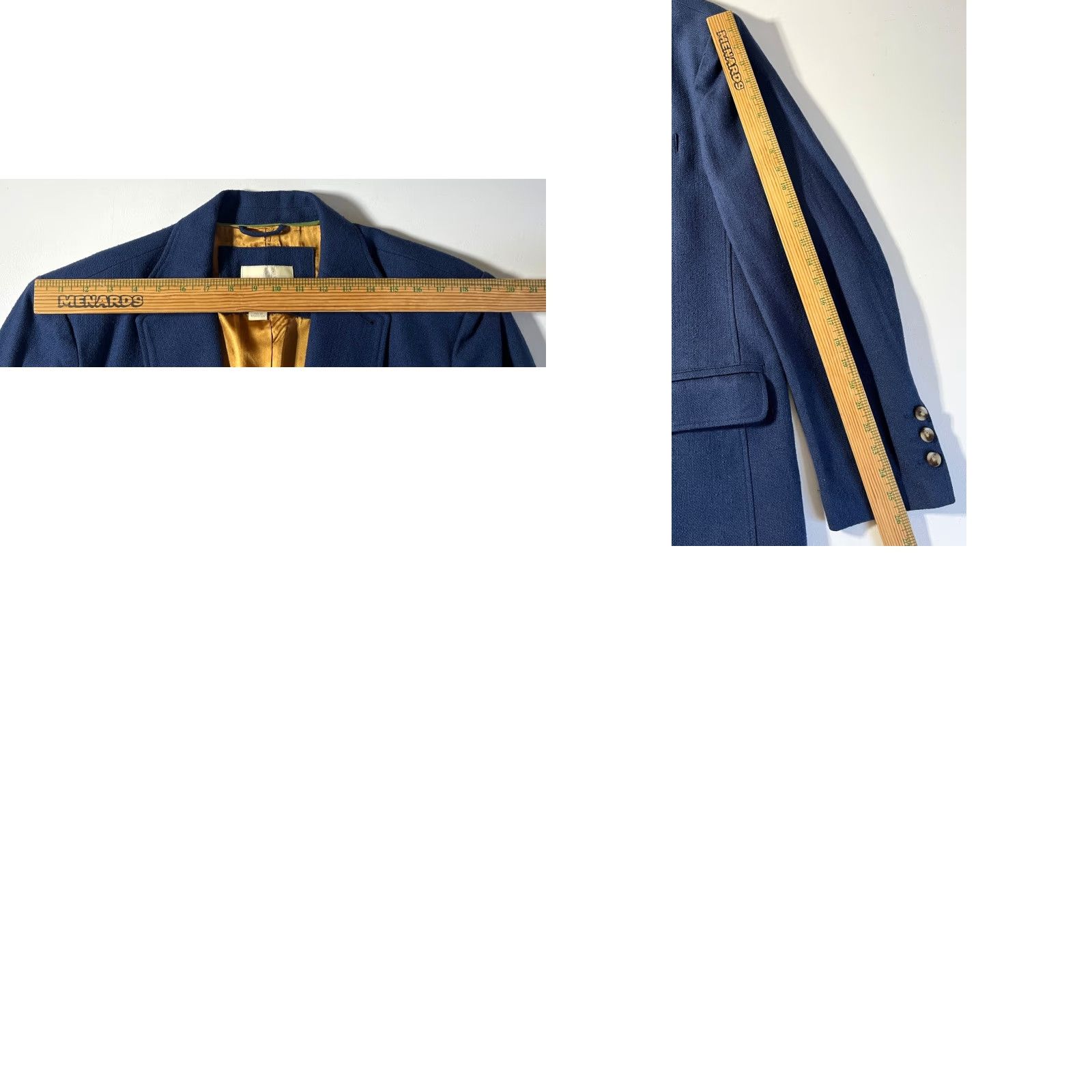 The Territory Ahead VINTAGE Territory Ahead Blazer Jacket Men 42R Blue Silk Regular Buttons Pockets Classic, Preppy Clothing Size 42R - 10 Thumbnail
