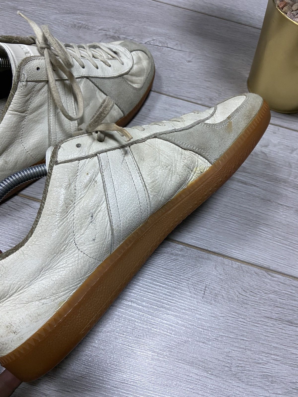 Vintage GAT Bw-sport 285 Margiela style vintage leather trainers Size US 11.5 / EU 44-45 - 14 Thumbnail