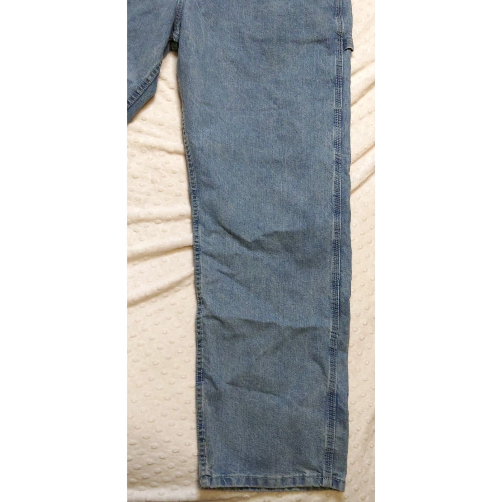 Lee Lee Jeans Mens 38x32 Blue Loose Fit Workwear Distressed Vintage Mexico Jeans Straight 90s Grunge USA Mens Size US 38 / EU 54 - 2 Thumbnail