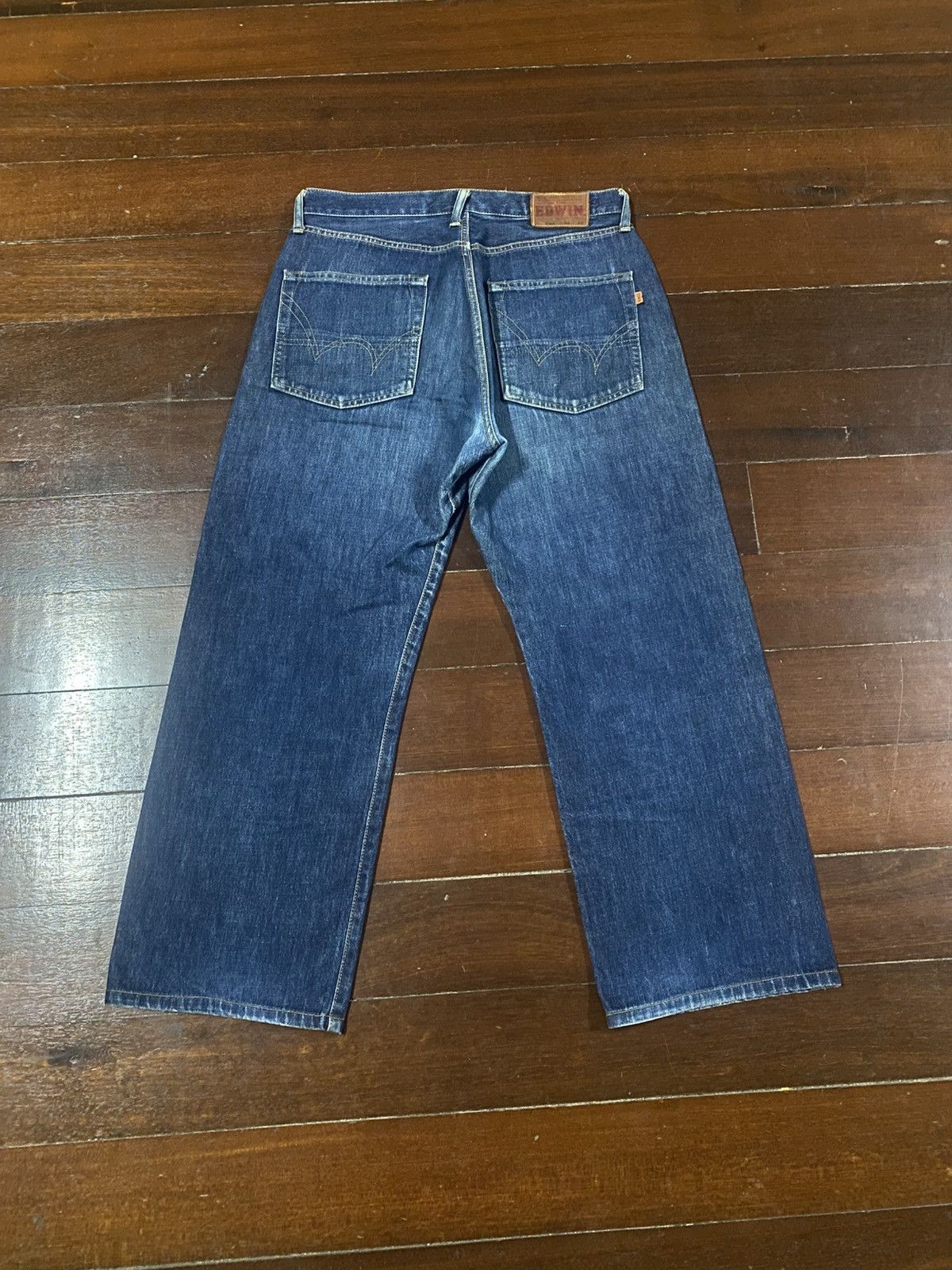 Edwin Vintage 90s Edwin 505 Selvedge Straight Jeans rusty mud wash Size US 35 - 8 Thumbnail