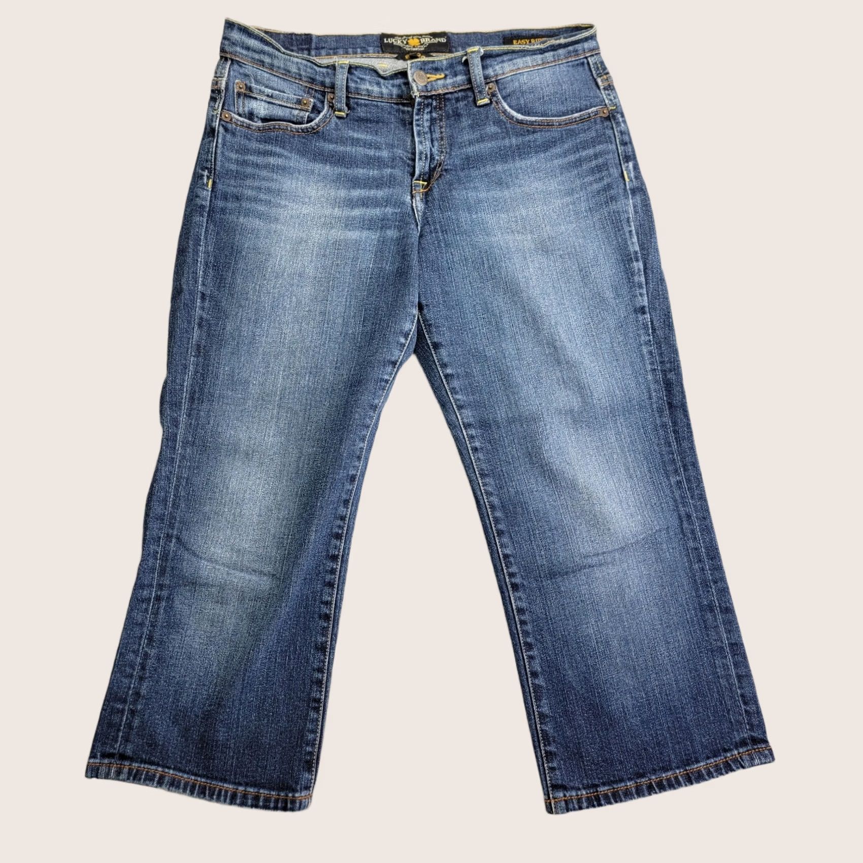 Lucky Brand Lucky Brand Womens Jeans 8/29 Blue Rooftop Easy Rider Crop Stretch Denim 7W1052 Size 30" / US 8 / IT 44 - 1 Thumbnail