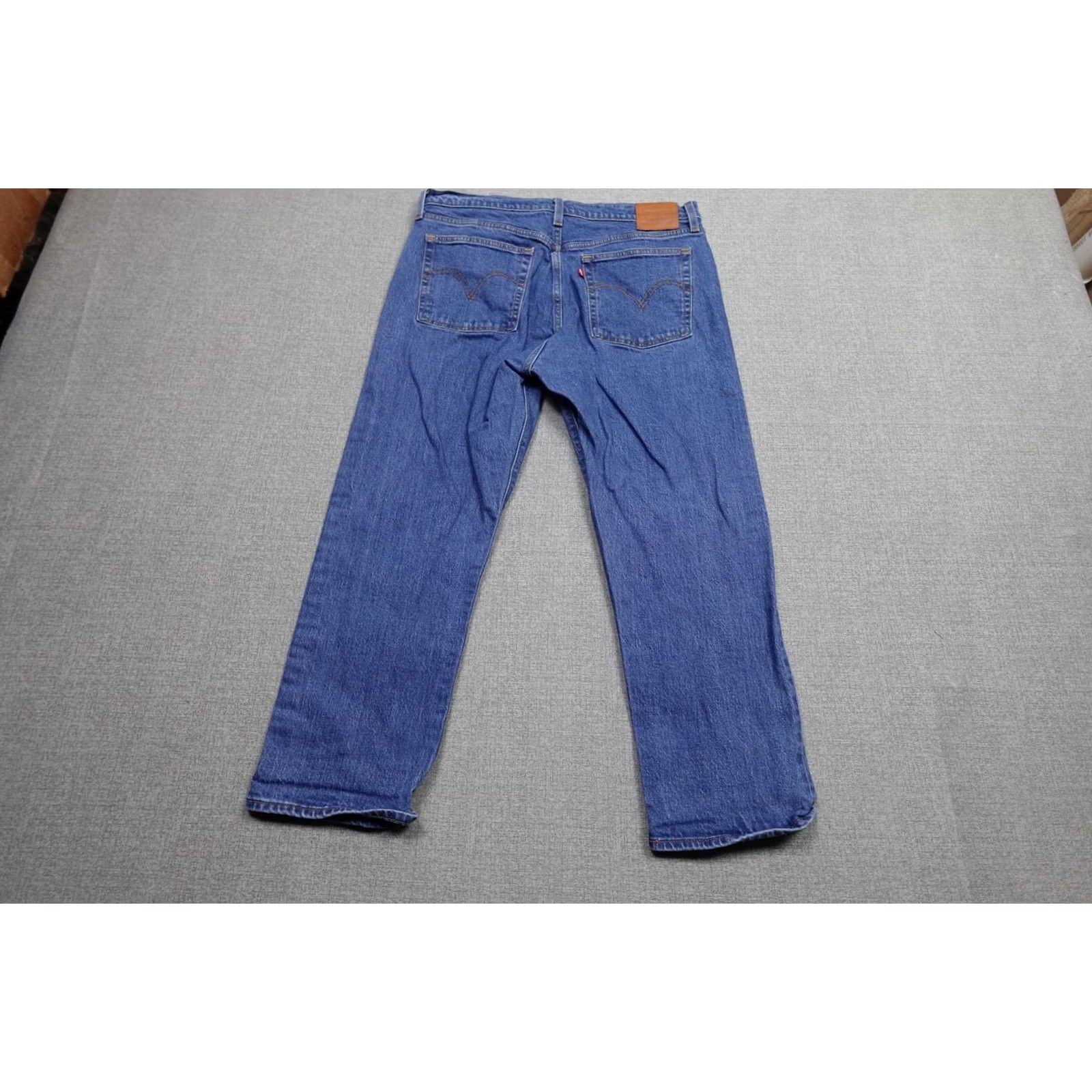 Levi's Levi's Wedgie Straight Jeans Womens 32x26 Blue High Rise Button Fly Denim Size 24" / US 00 / IT 34 - 4 Thumbnail