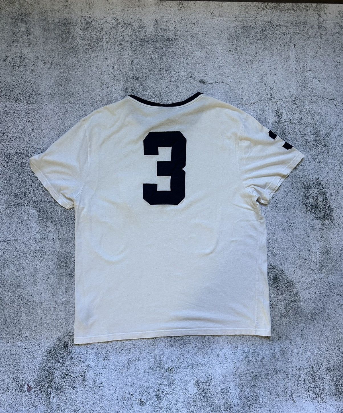 Polo Ralph Lauren Vintage Polo Ralph Lauren T-shirt Yellow Big Logo White Fit Size US XL / EU 56 / 4 - 2 Thumbnail