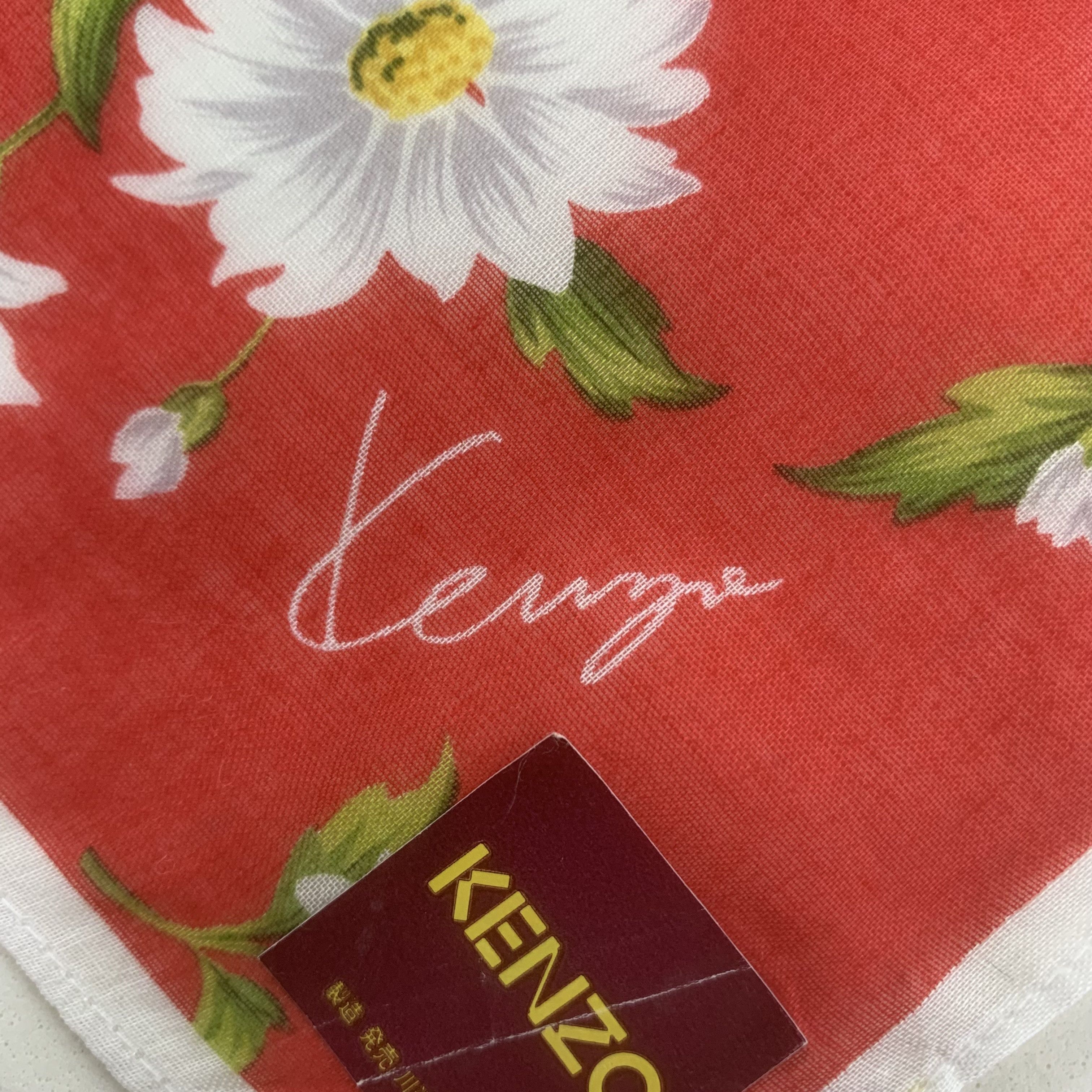 Kenzo Kenzo Handkerchief Bandana Neckerchief TB3463 Size ONE SIZE - 4 Thumbnail