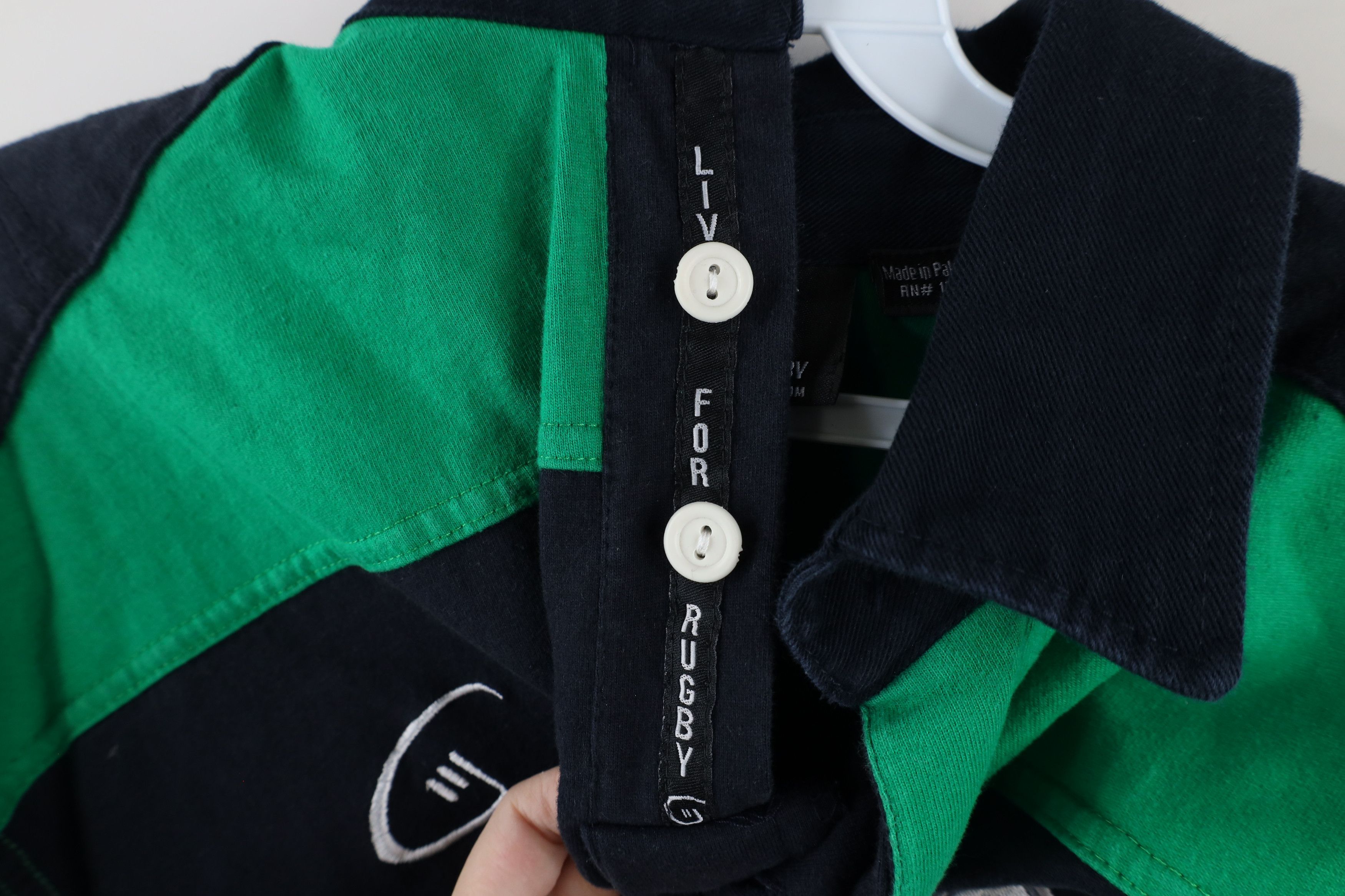 Vintage Vintage Ireland Rugby Long Sleeve Striped Rugby Jersey Polo Size US L / EU 52-54 / 3 - 8 Thumbnail