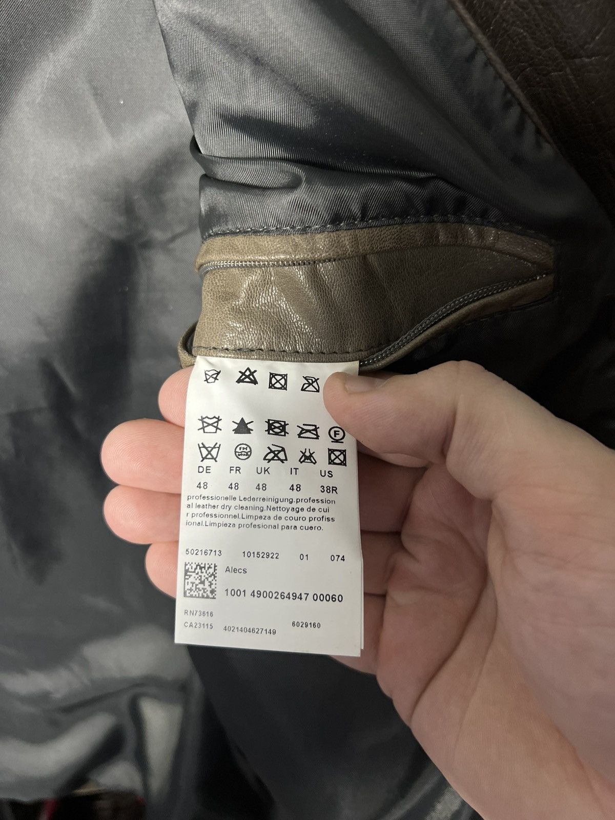 Hugo Boss 🧥 HUGO BOSS Genuine Leather Jacket – Size IT 48 M Size US M / EU 48-50 / 2 - 17 Thumbnail
