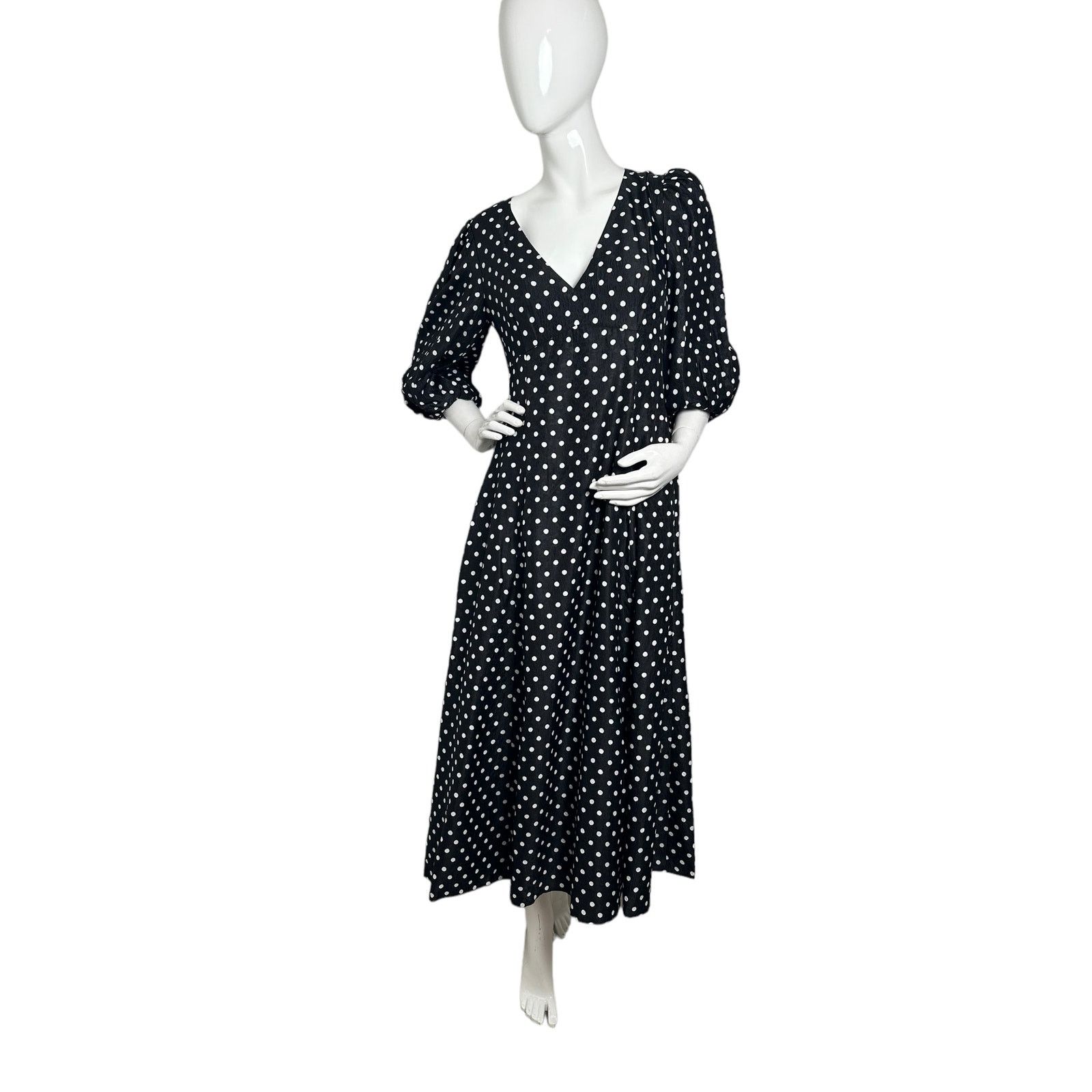 Kate Spade Kate Spade Harmony Dot Cloqué mainline Dress 6 Black Size M / US 6-8 / IT 42-44 - 4 Thumbnail